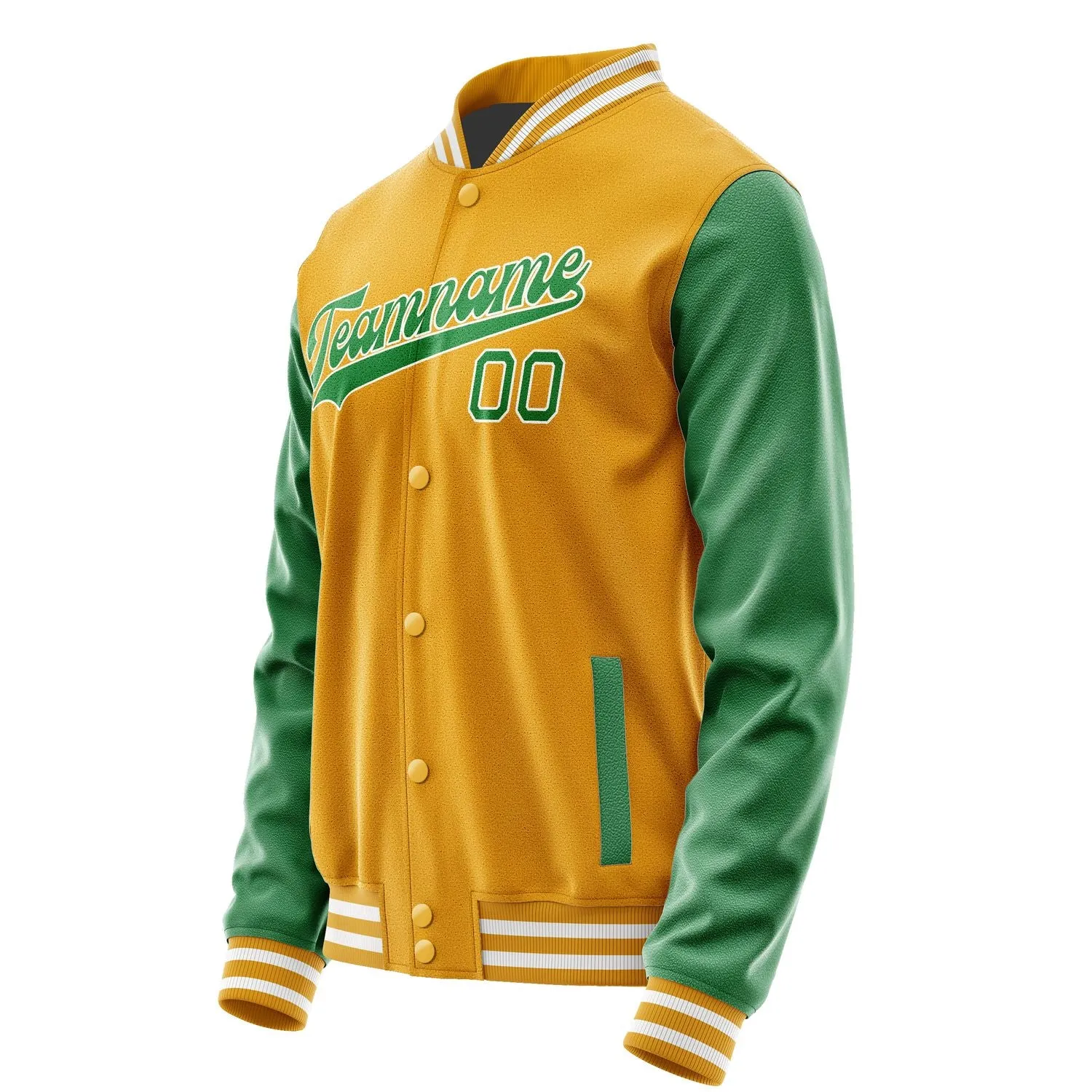 Custom Yellow Emerald Green Jacket sold by Tailorly product image thumbnail 2