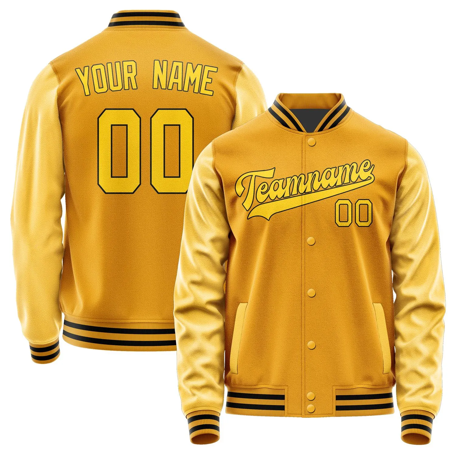Custom Yellow Gold Jacket sold by Tailorly