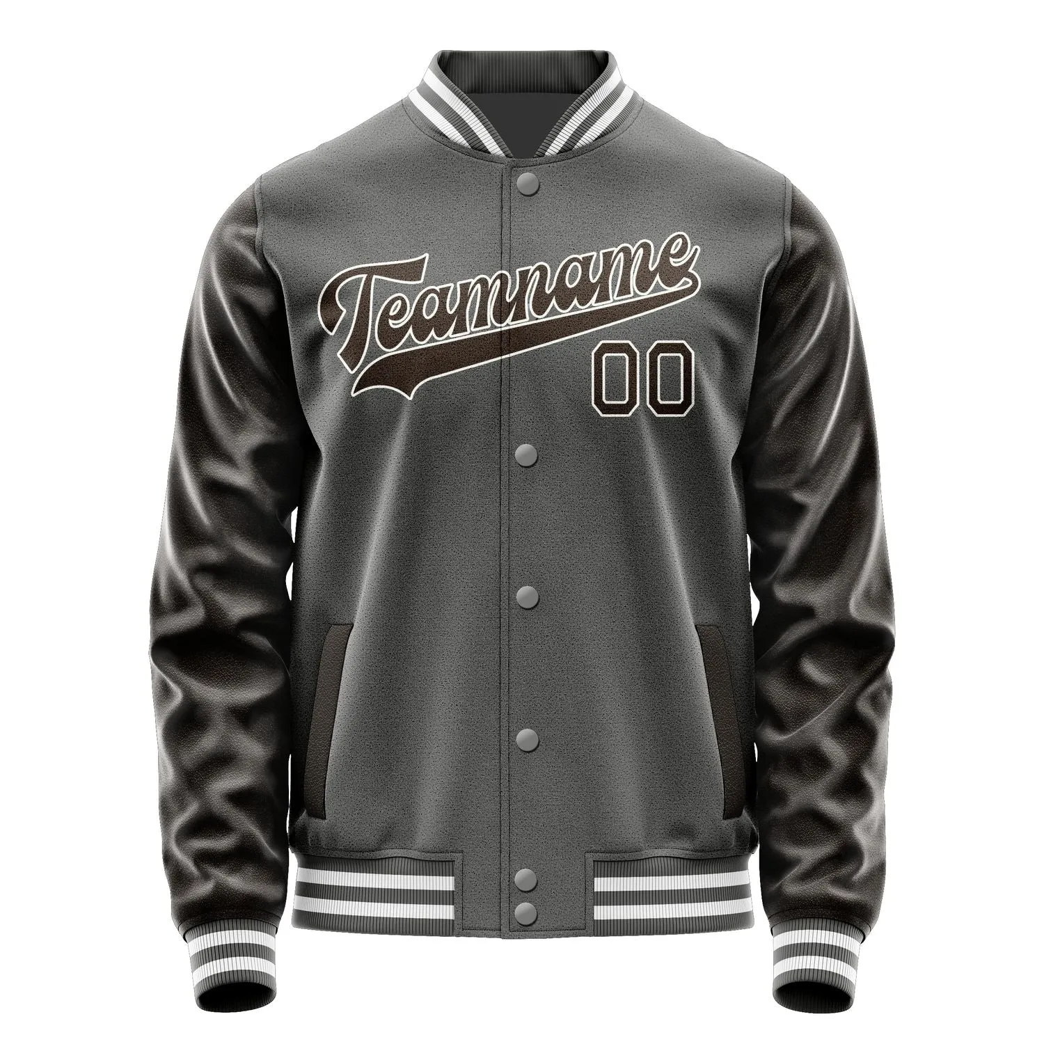 Custom Dark Grey Brown Jacket sold by Tailorly product image thumbnail 4