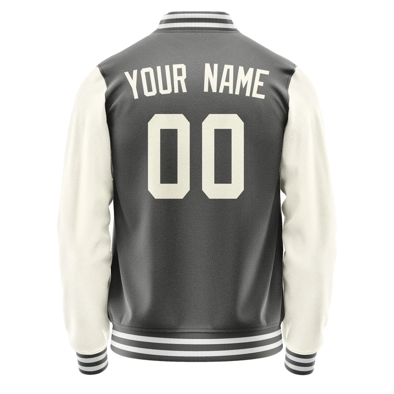 Custom Dark Grey Cream Jacket sold by Tailorly product image thumbnail 3