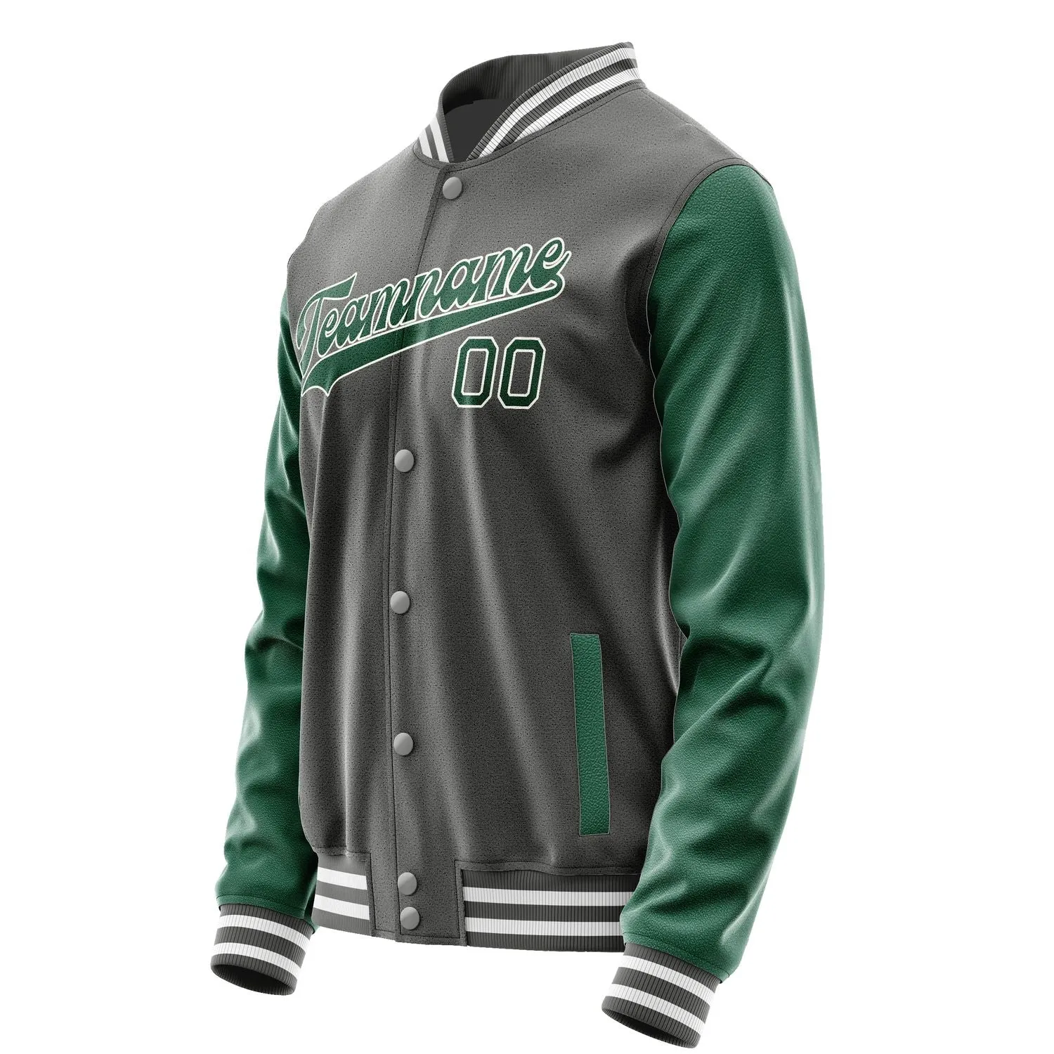 Custom Dark Grey Green Jacket sold by Tailorly product image thumbnail 2