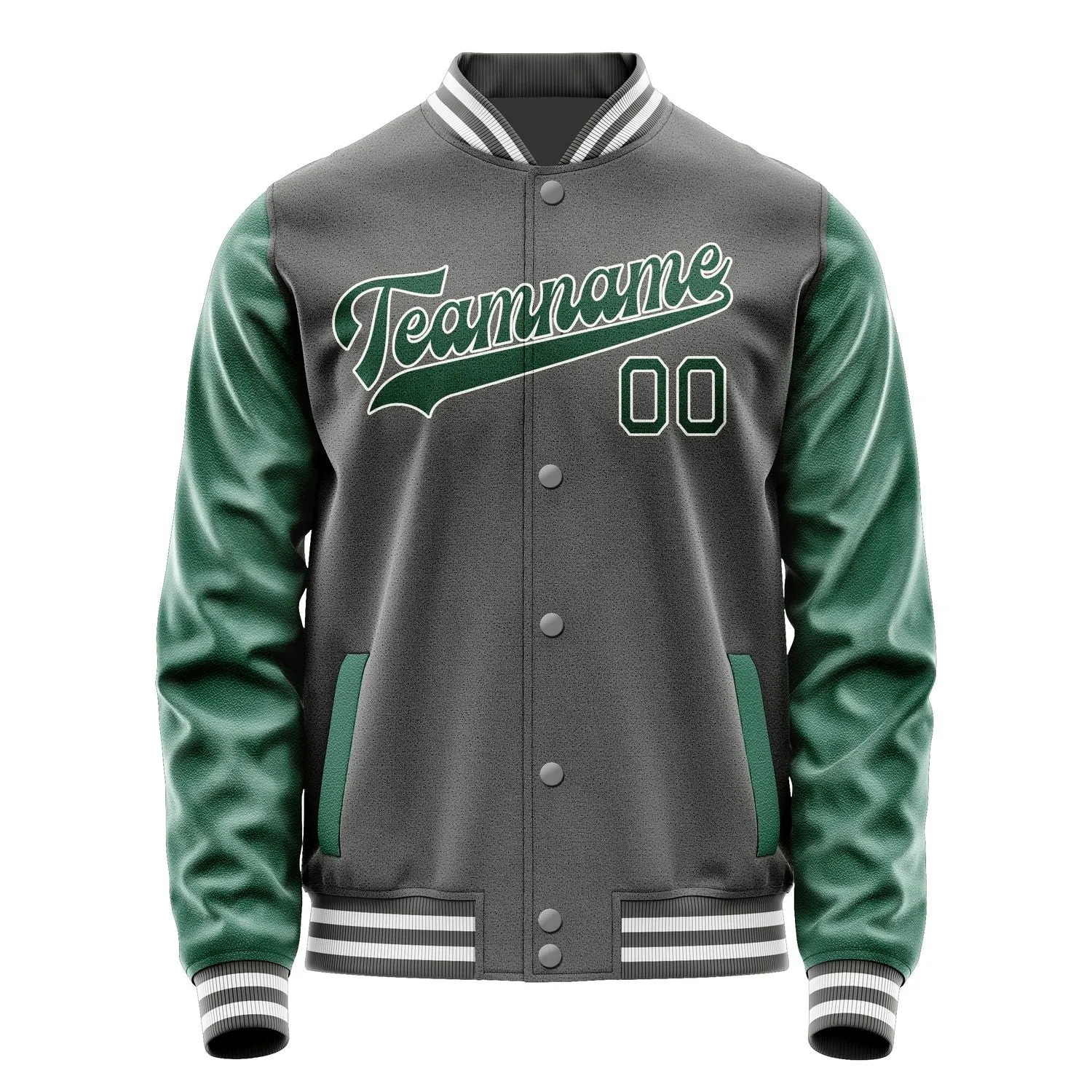 Custom Dark Grey Green Jacket sold by Tailorly product image thumbnail 4