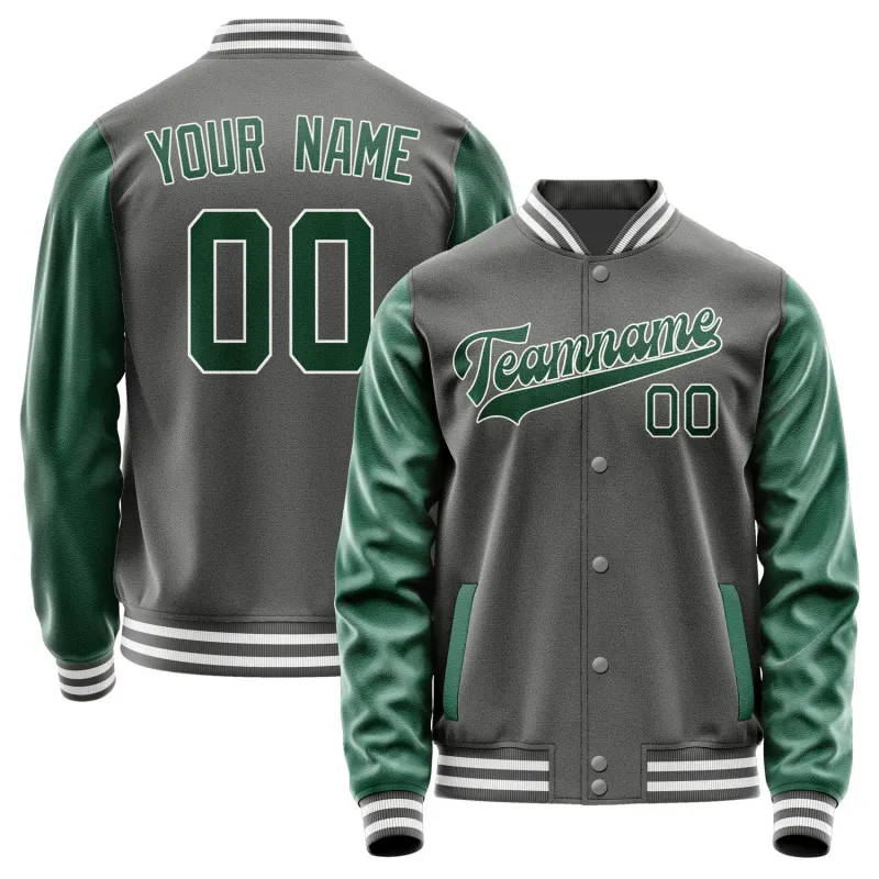 Custom Dark Grey Green Jacket sold by Tailorly