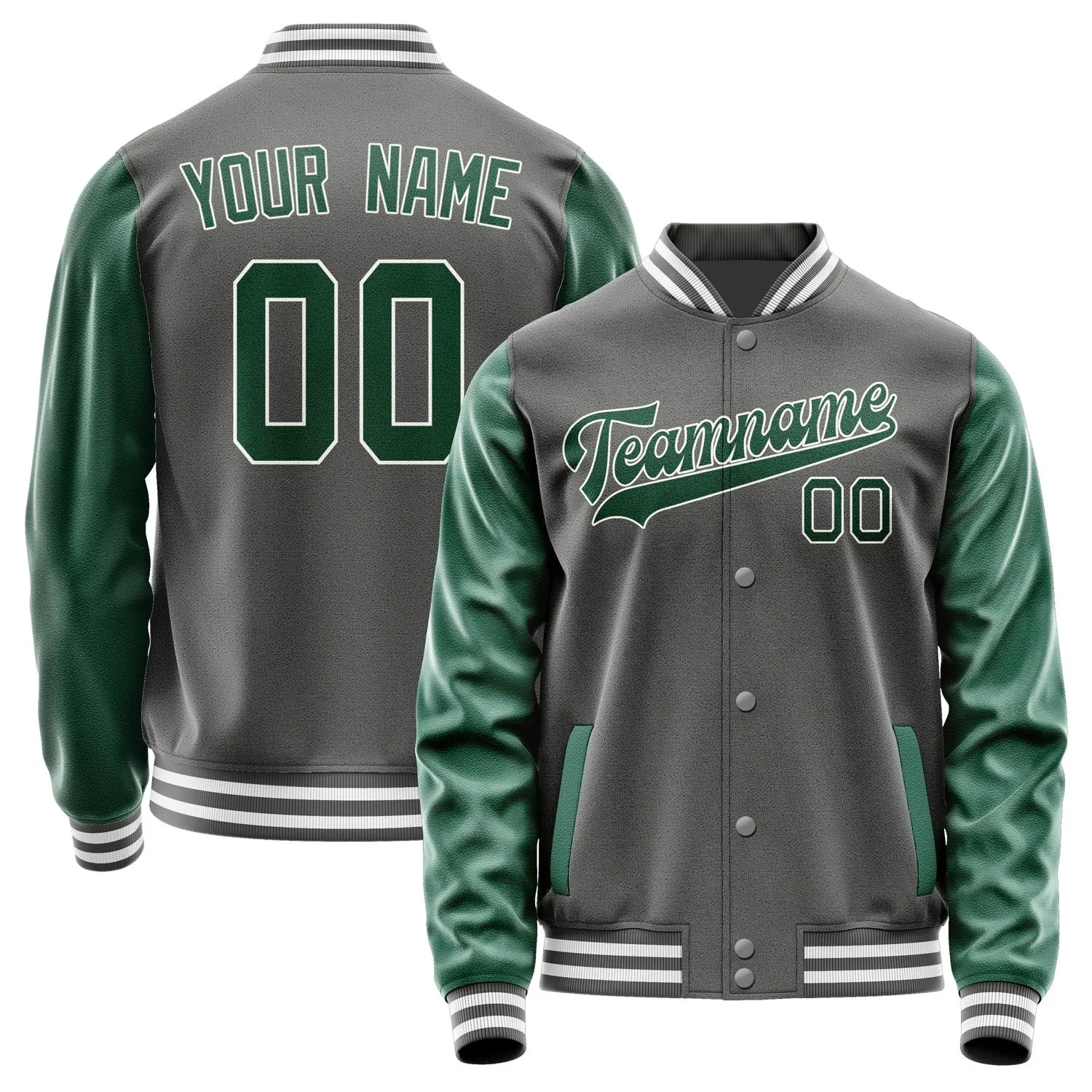 Custom Dark Grey Green Jacket sold by Tailorly