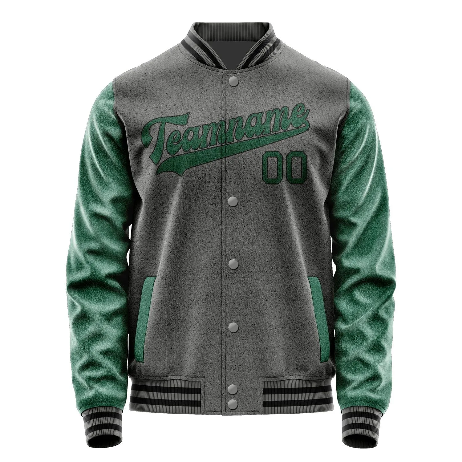 Custom Dark Grey Green Jacket sold by Tailorly product image thumbnail 4