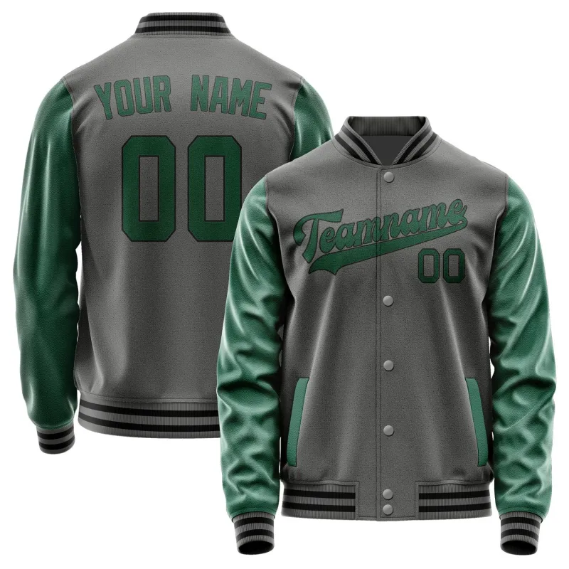 Custom Dark Grey Green Jacket sold by Tailorly