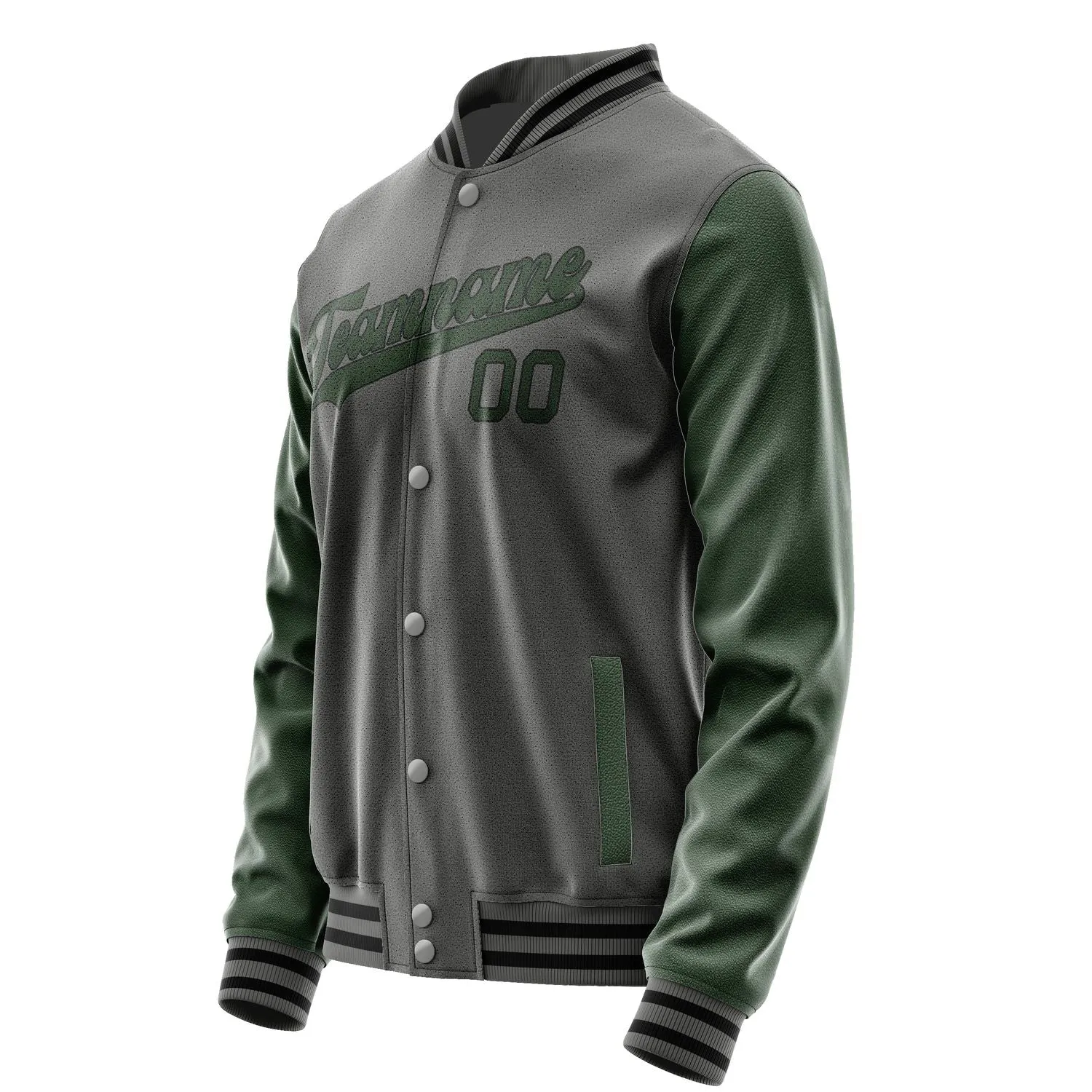 Custom Dark Grey Dark Green Jacket sold by Tailorly product image thumbnail 2