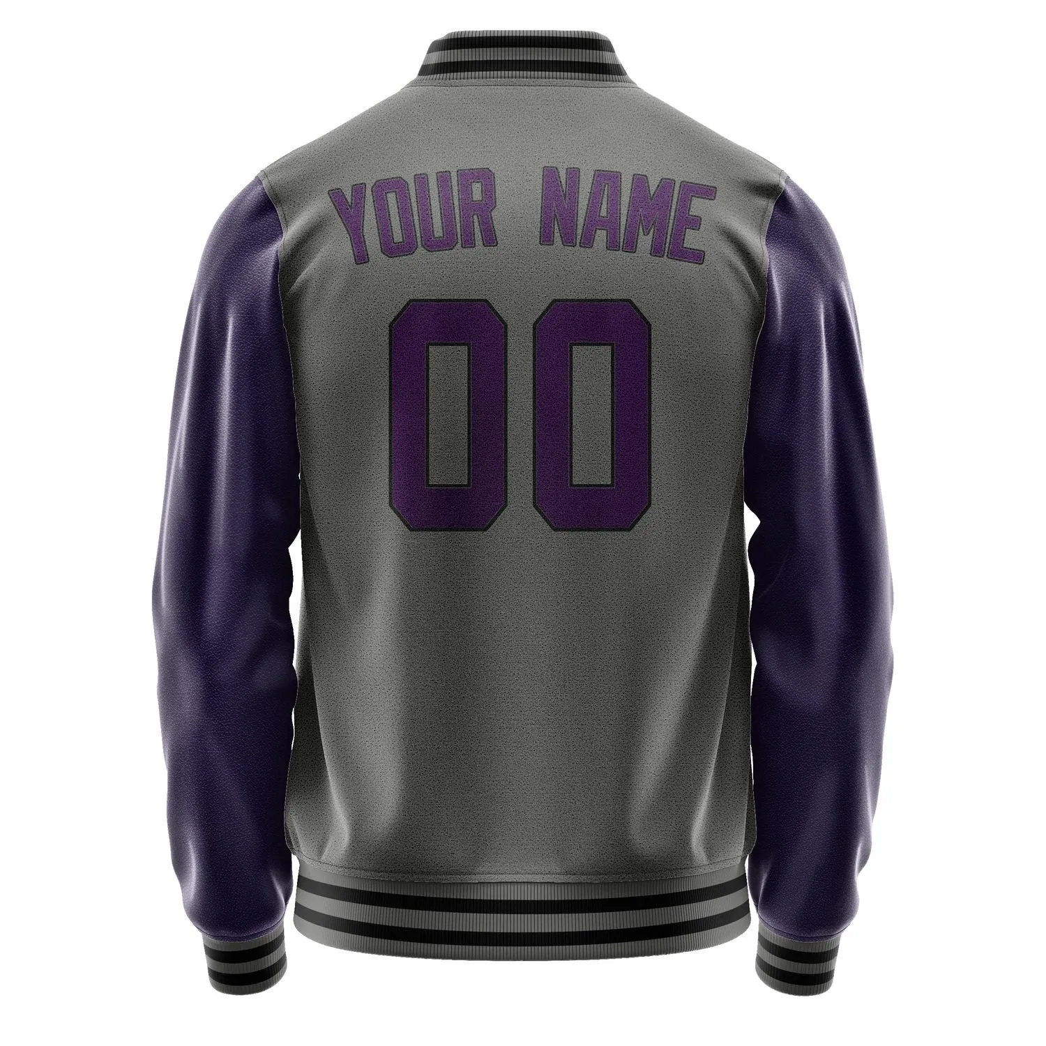 Custom Dark Grey Purple Jacket sold by Tailorly product image thumbnail 3