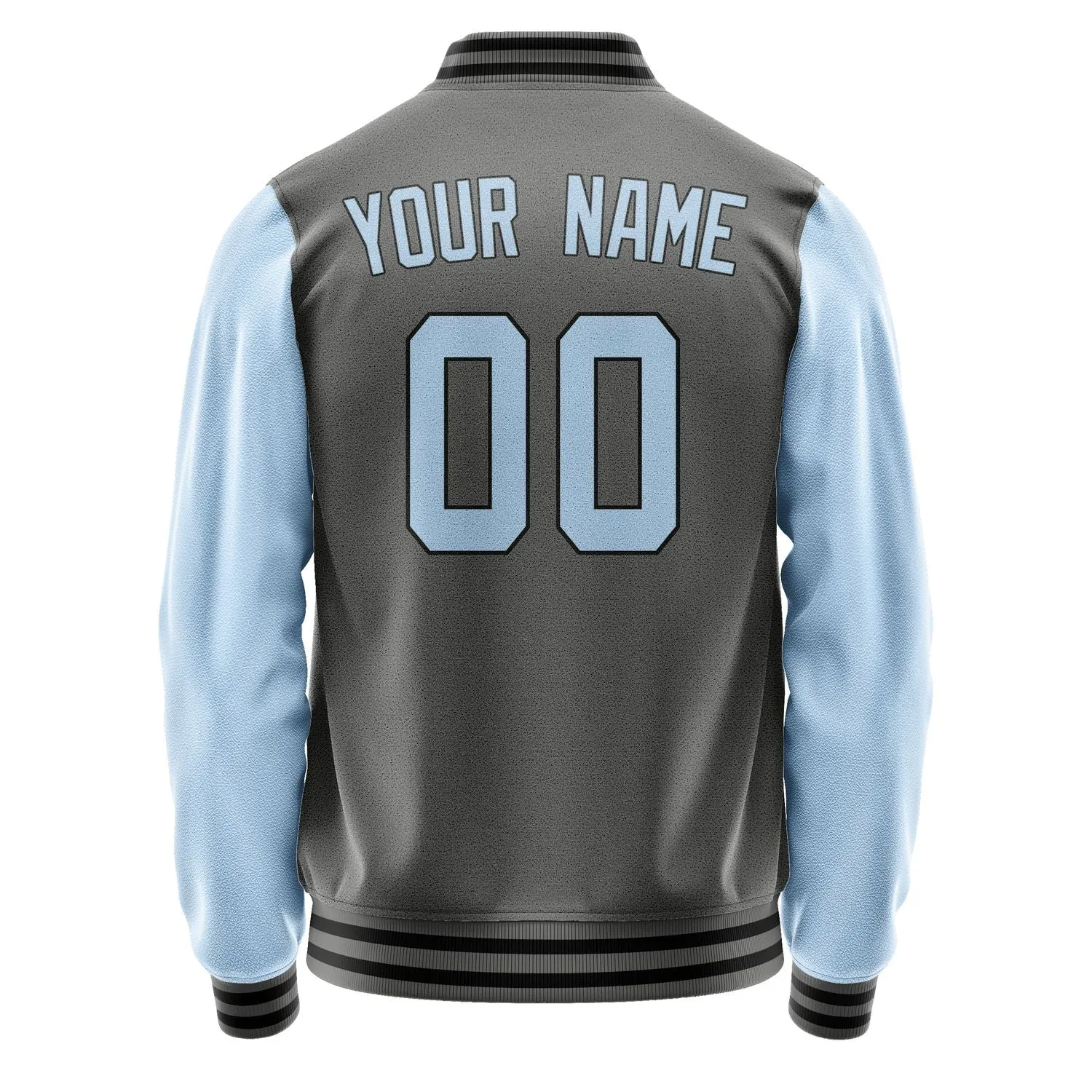Custom Dark Grey Light Blue Jacket sold by Tailorly product image thumbnail 3