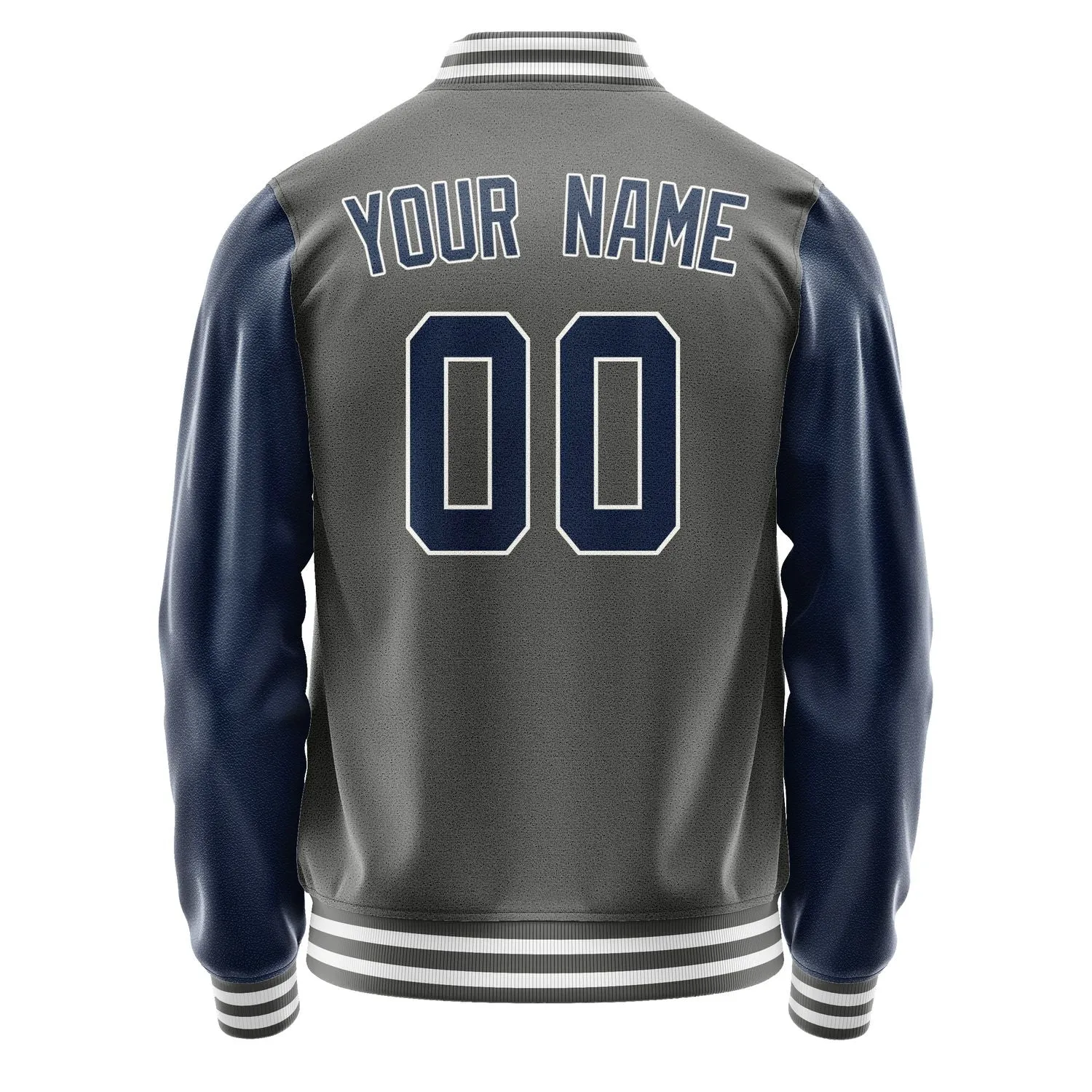 Custom Dark Grey Blue Jacket sold by Tailorly product image thumbnail 3