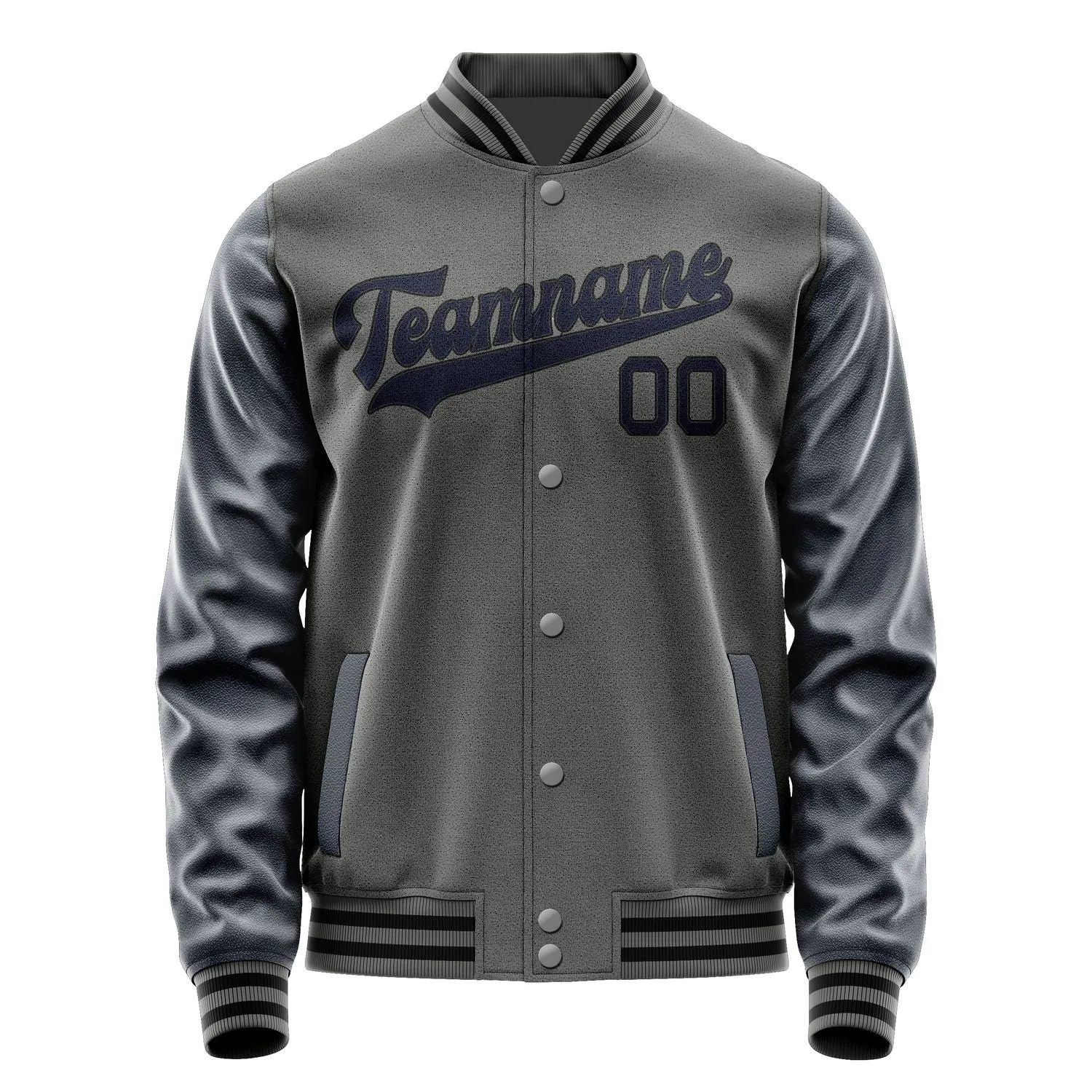Custom Dark Grey Navy Jacket sold by Tailorly product image thumbnail 4