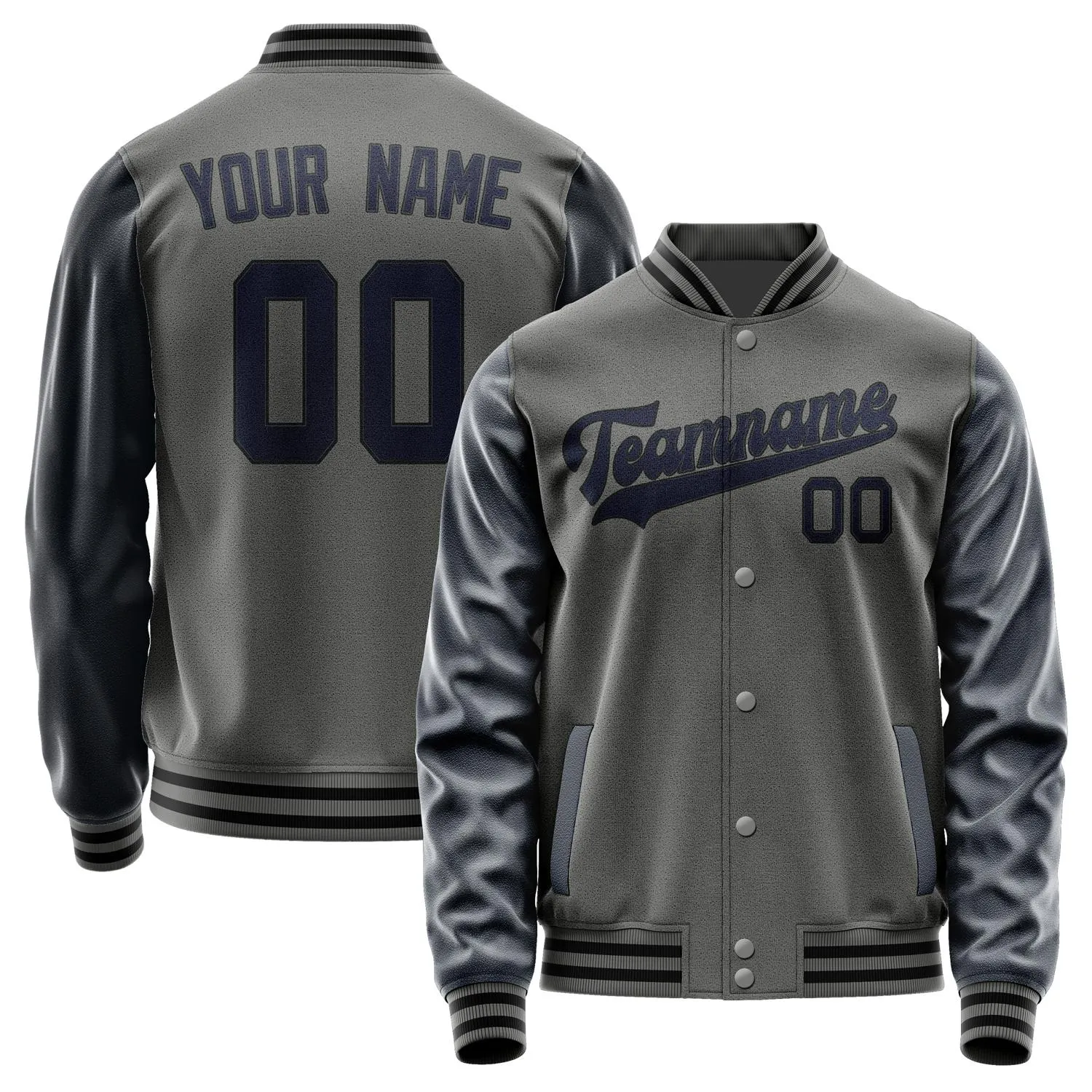 Custom Dark Grey Navy Jacket sold by Tailorly