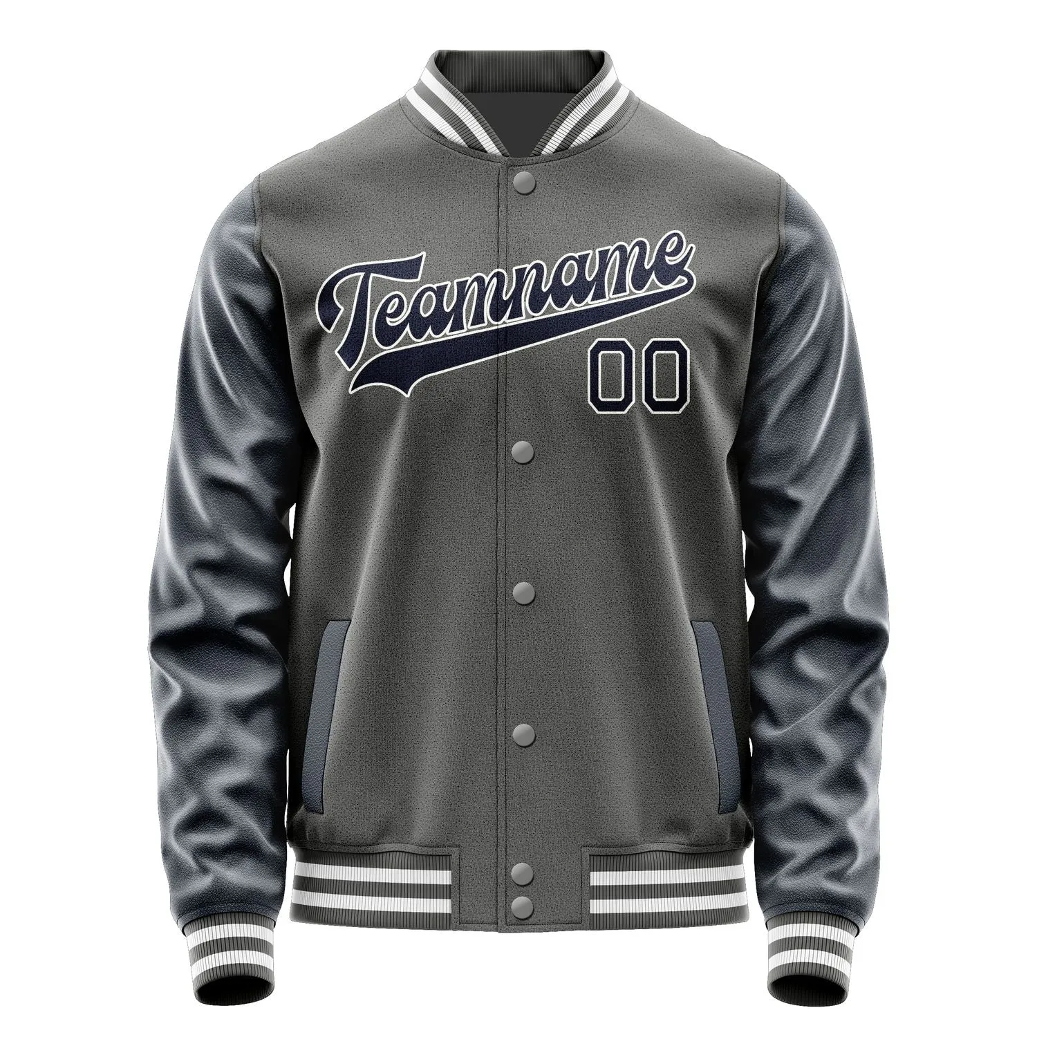 Custom Dark Grey Navy Jacket sold by Tailorly product image thumbnail 4