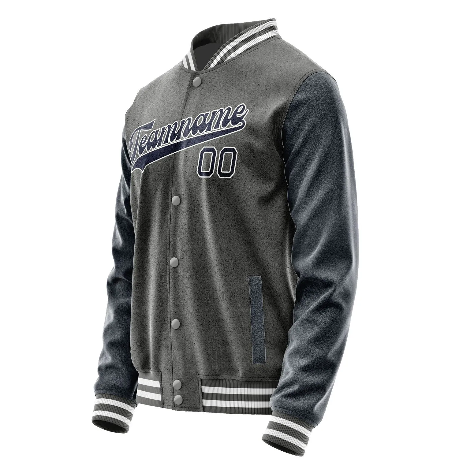 Custom Dark Grey Navy Jacket sold by Tailorly product image thumbnail 2