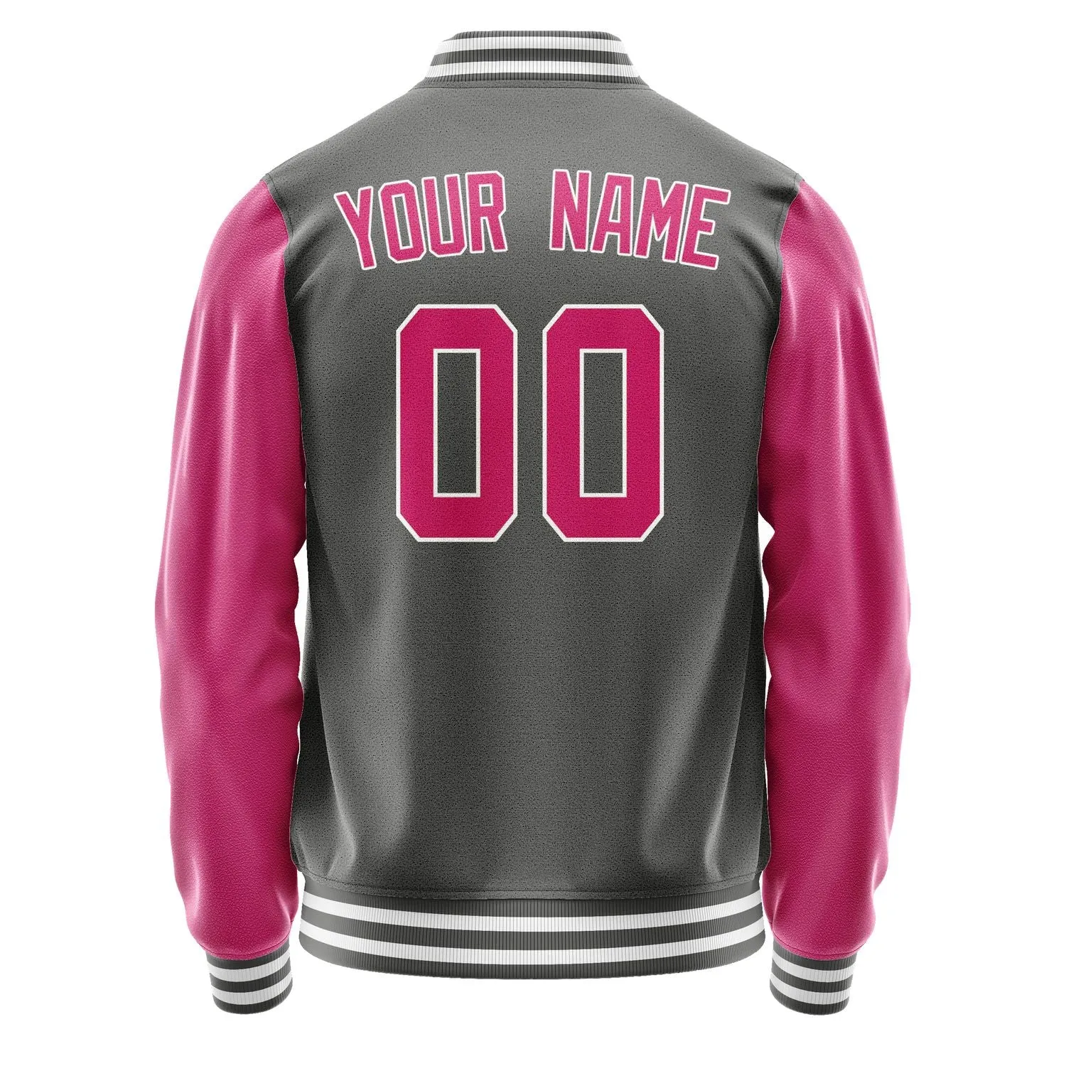 Custom Dark Grey Pink Jacket sold by Tailorly product image thumbnail 3