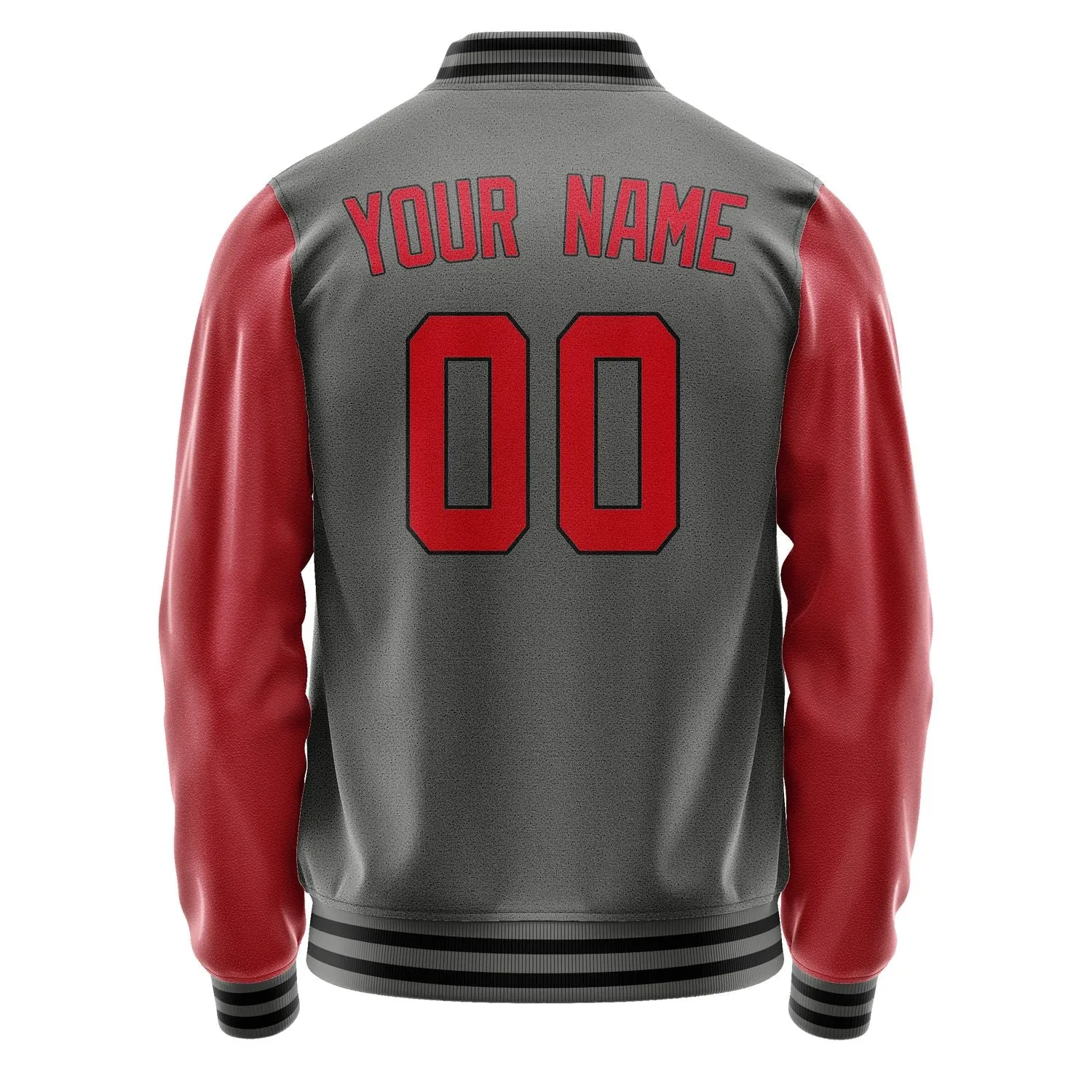 Custom Dark Grey Red Jacket sold by Tailorly product image thumbnail 3