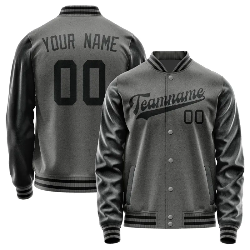 Custom Dark Grey Black Jacket sold by Tailorly