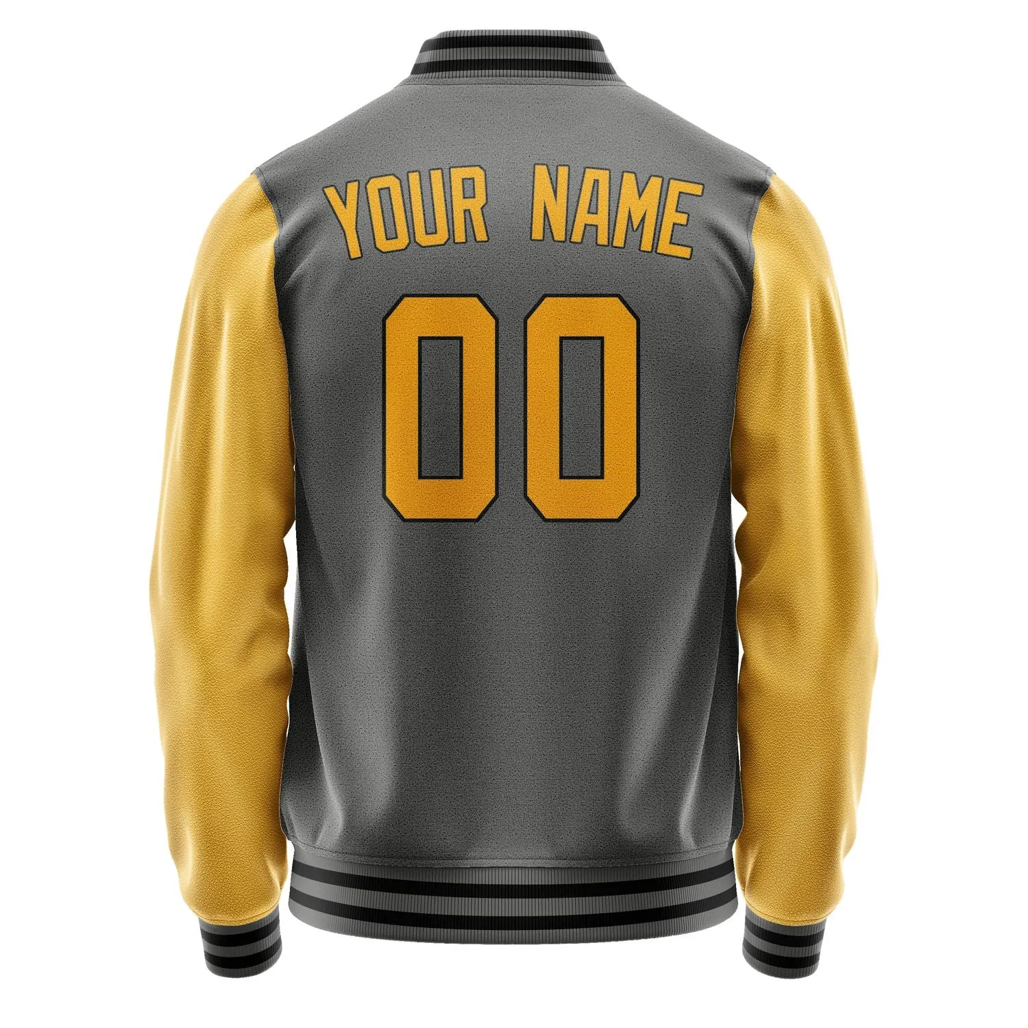 Custom Dark Grey Yellow Jacket sold by Tailorly product image thumbnail 3
