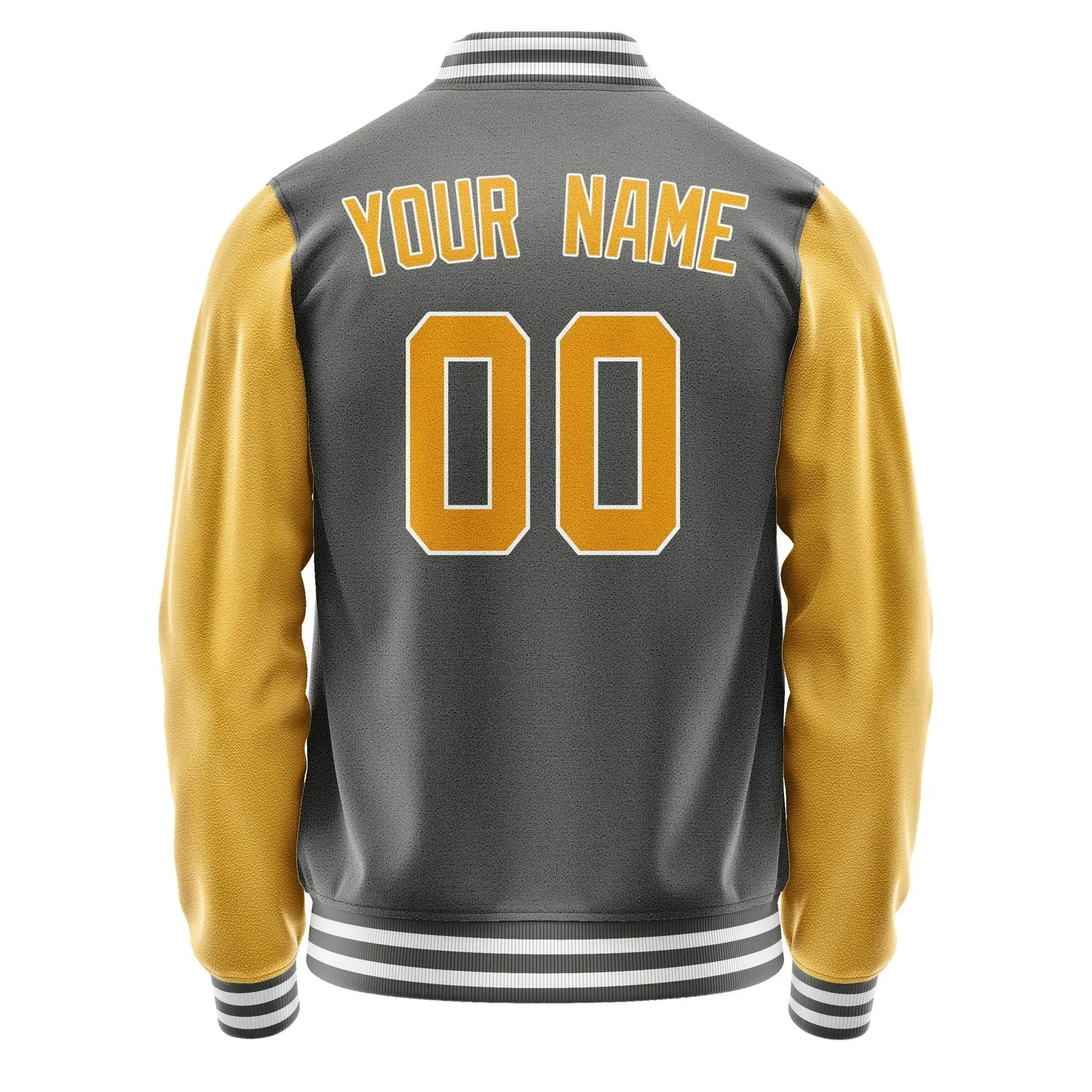 Custom Dark Grey Yellow Jacket sold by Tailorly product image thumbnail 3