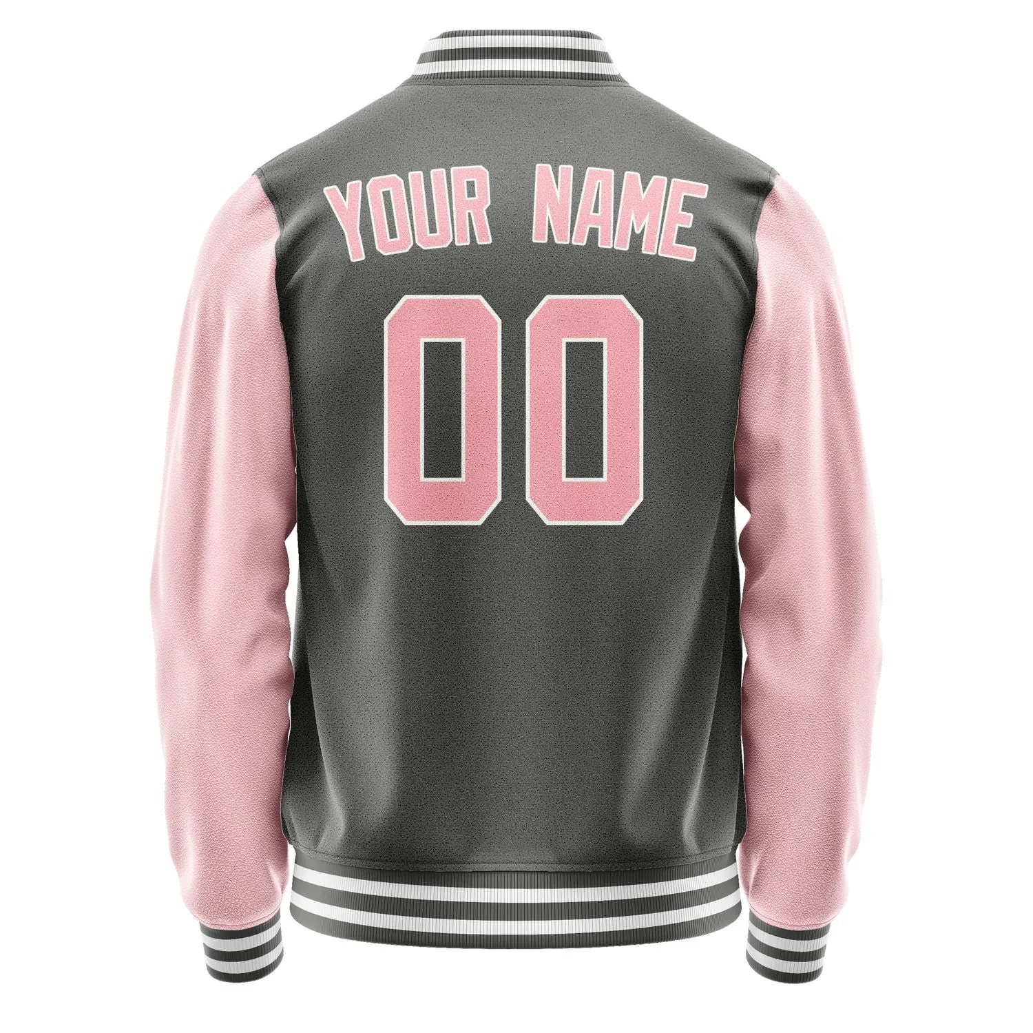 Custom Dark Grey Light Pink Jacket sold by Tailorly product image thumbnail 3