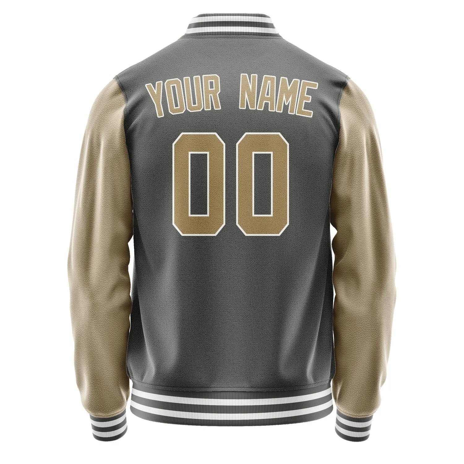 Custom Dark Grey Light Khaki Jacket sold by Tailorly product image thumbnail 3