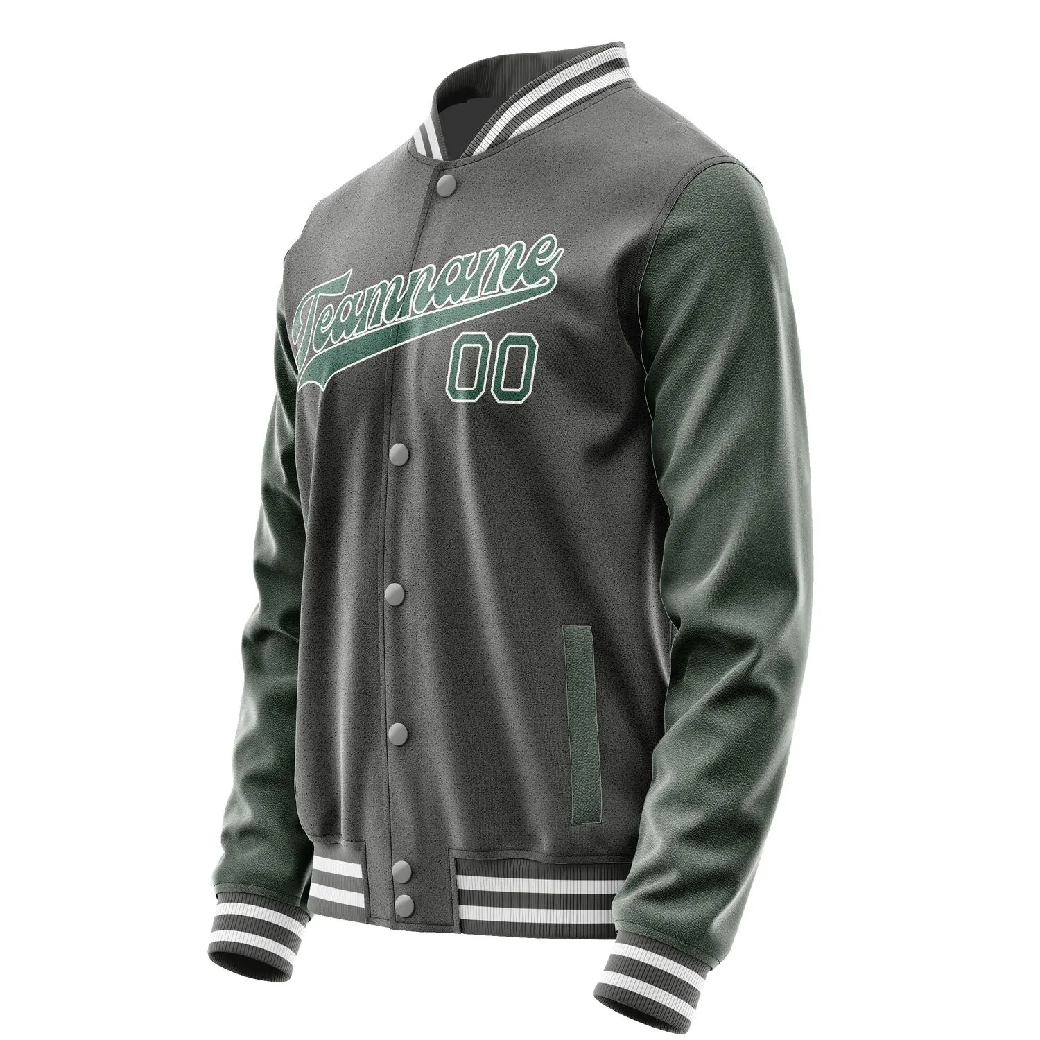 Custom Dark Grey Blue Green Jacket sold by Tailorly product image thumbnail 2