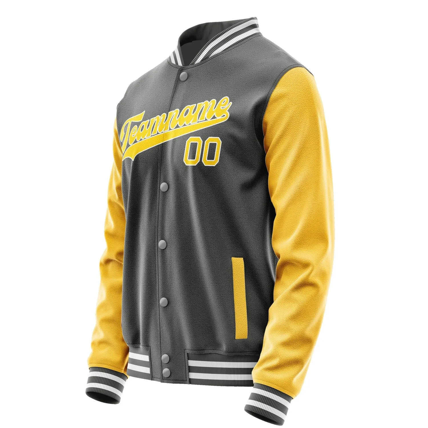 Custom Dark Grey Gold Jacket sold by Tailorly product image thumbnail 2