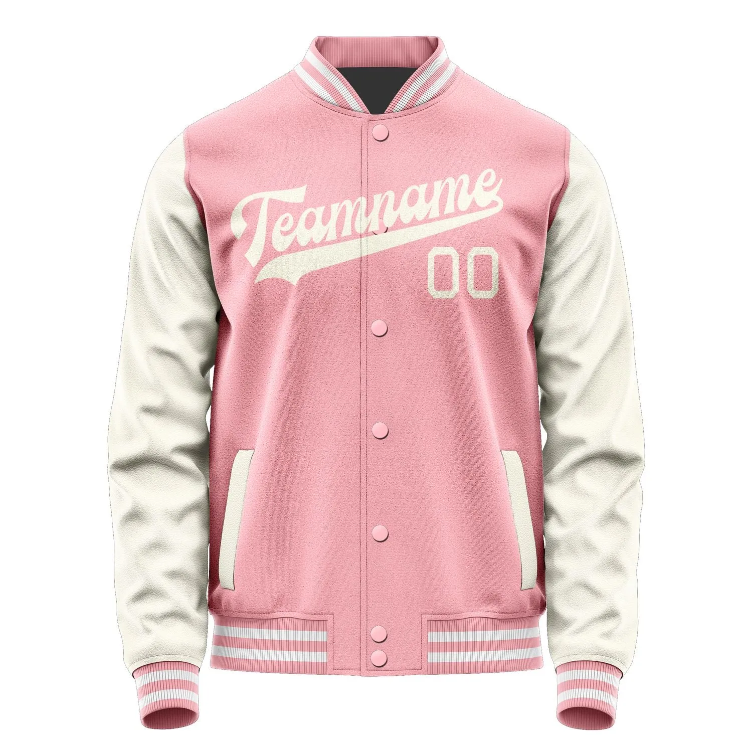 Custom Light Pink Cream Jacket sold by Tailorly product image thumbnail 4