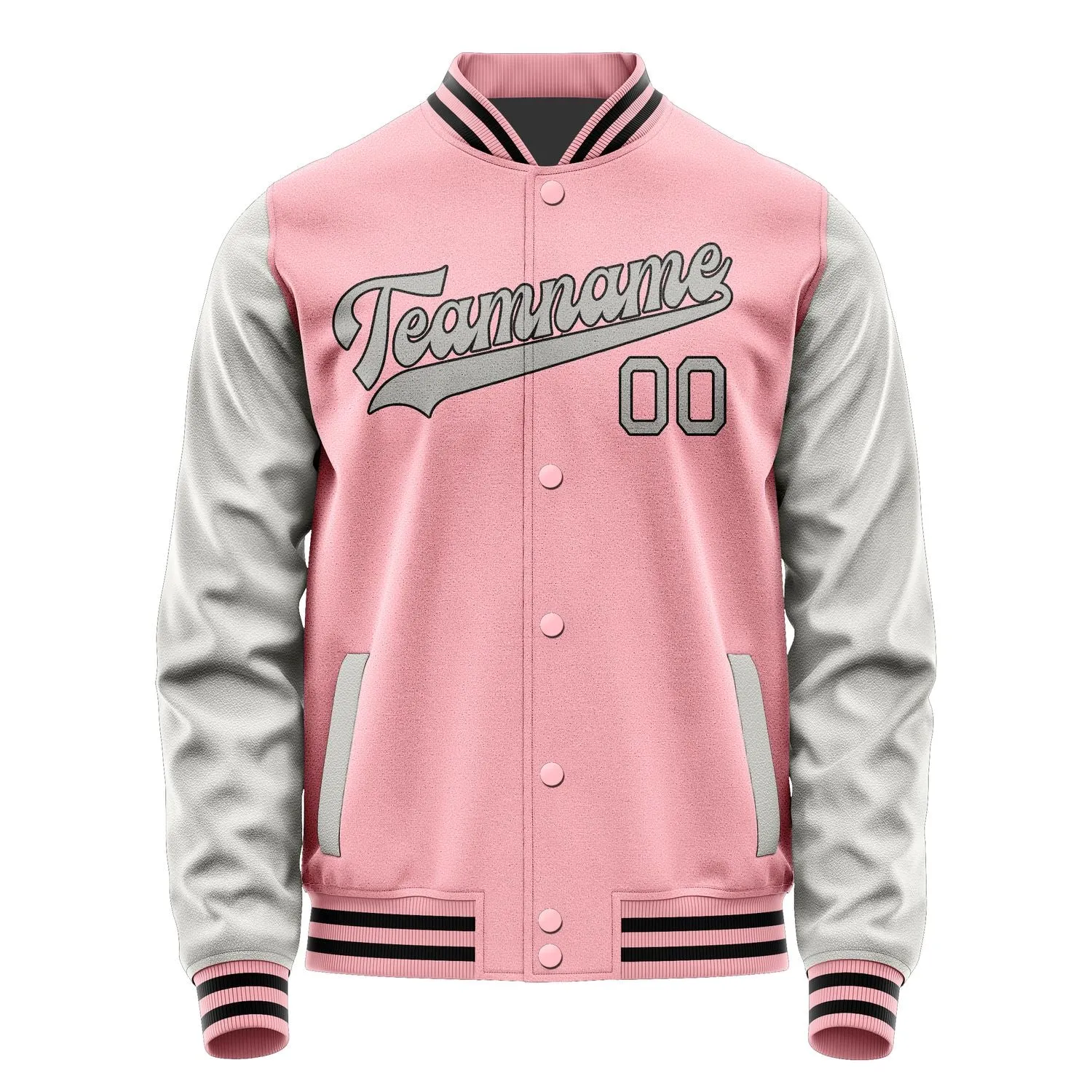 Custom Light Pink Gray Jacket sold by Tailorly product image thumbnail 4