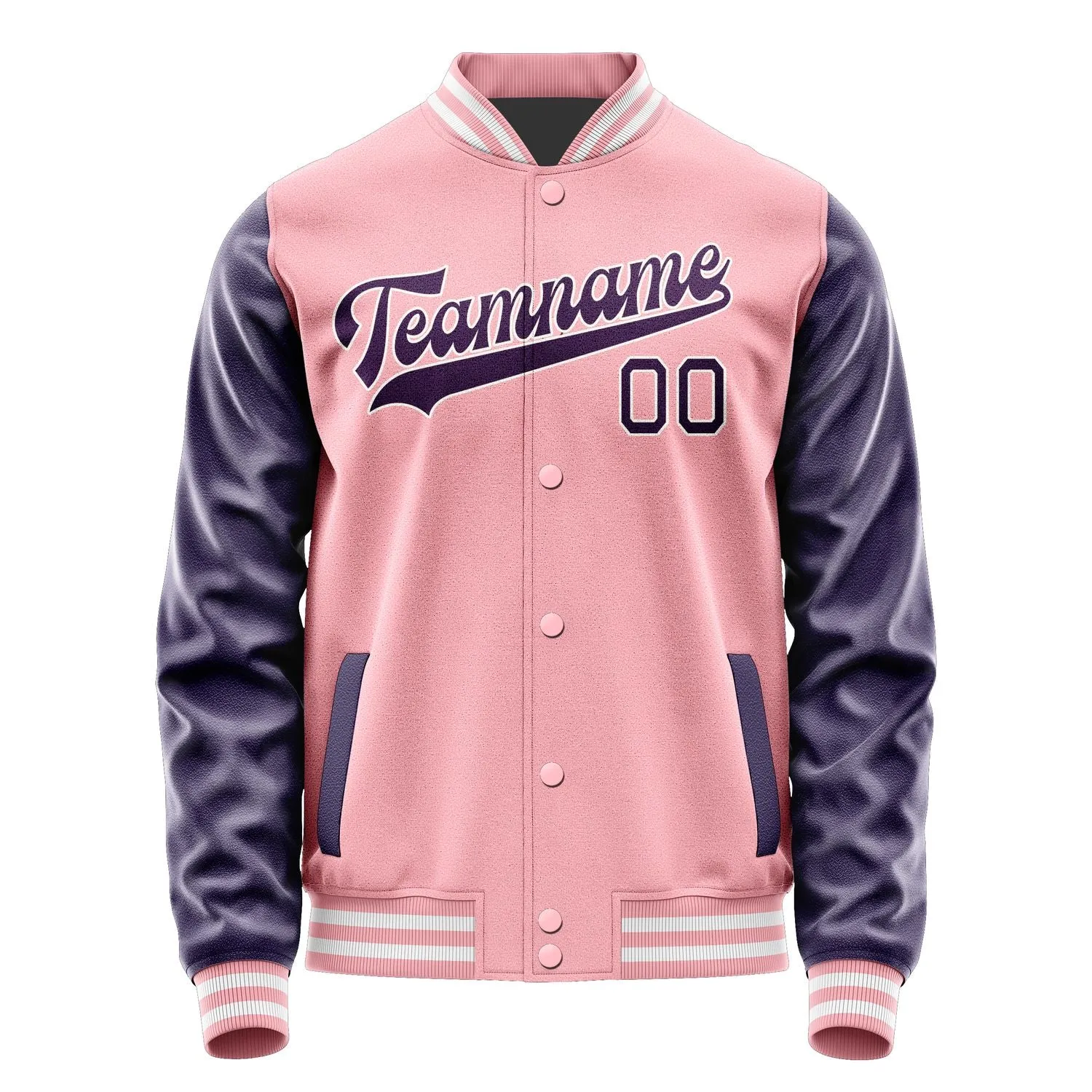 Custom Light Pink Purple Jacket sold by Tailorly product image thumbnail 4