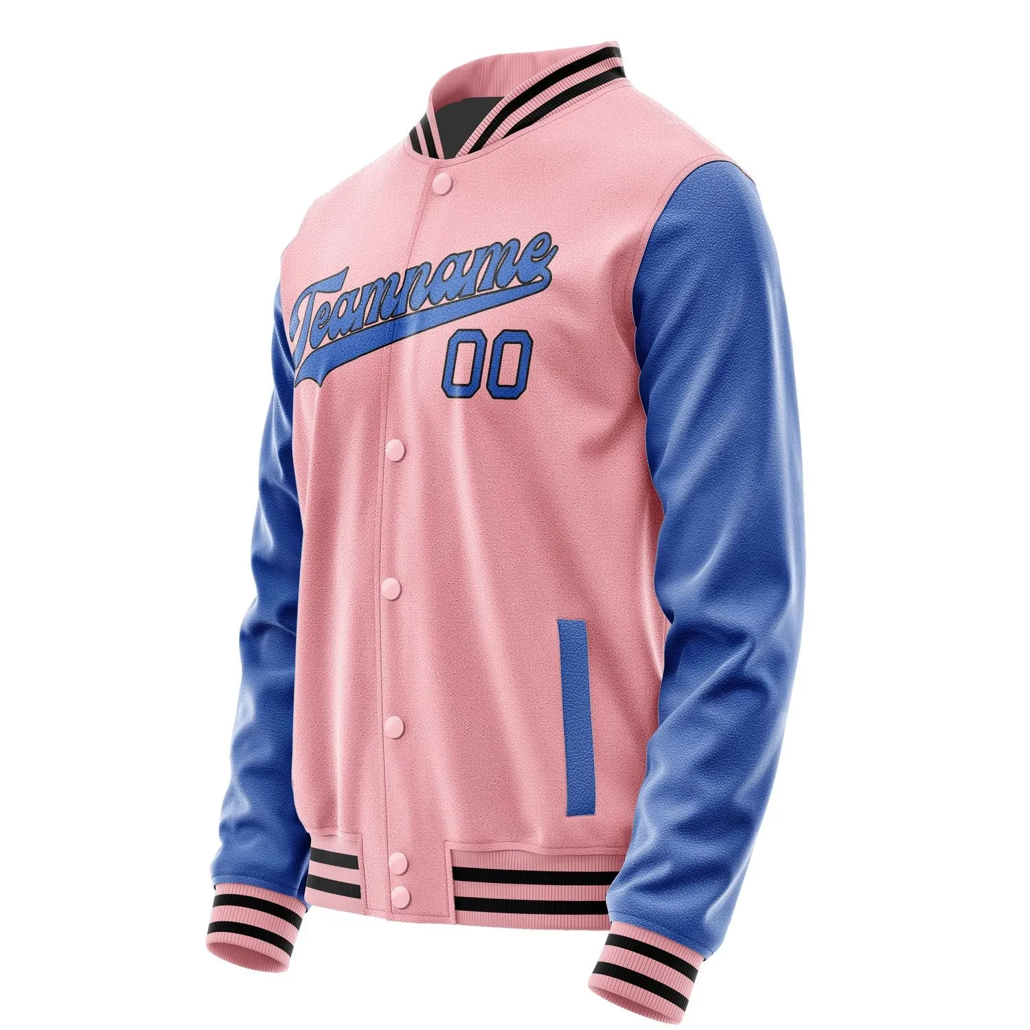 Custom Light Pink Sky Blue Jacket sold by Tailorly product image thumbnail 2