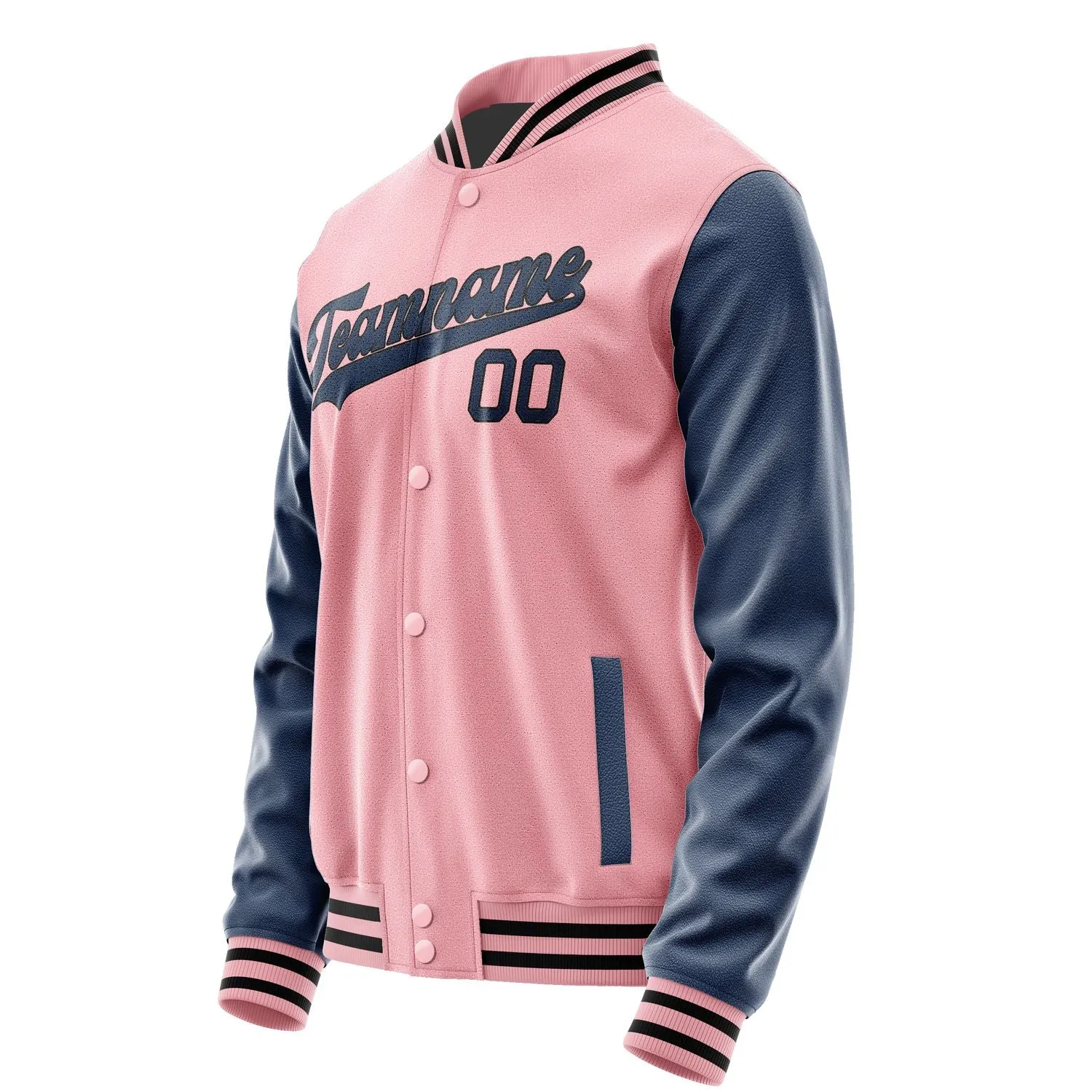 Custom Light Pink Blue Jacket sold by Tailorly product image thumbnail 2
