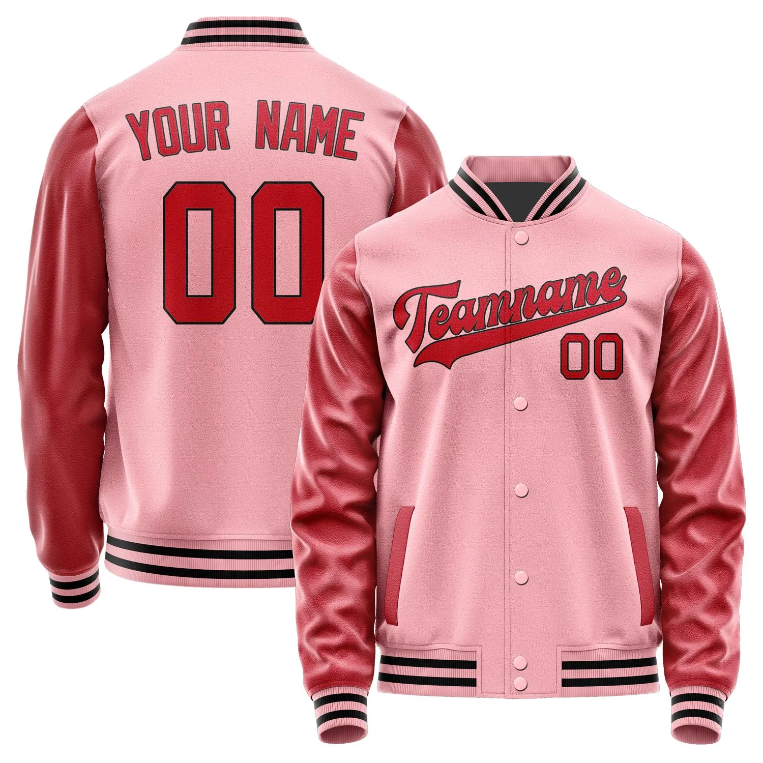 Custom Light Pink Red Jacket sold by Tailorly