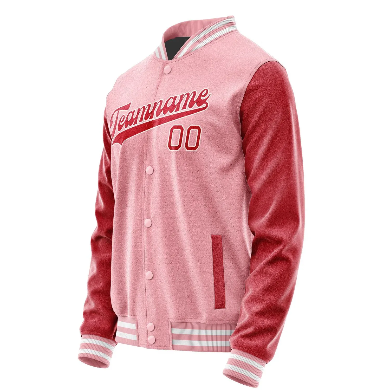 Custom Light Pink Red Jacket sold by Tailorly product image thumbnail 2