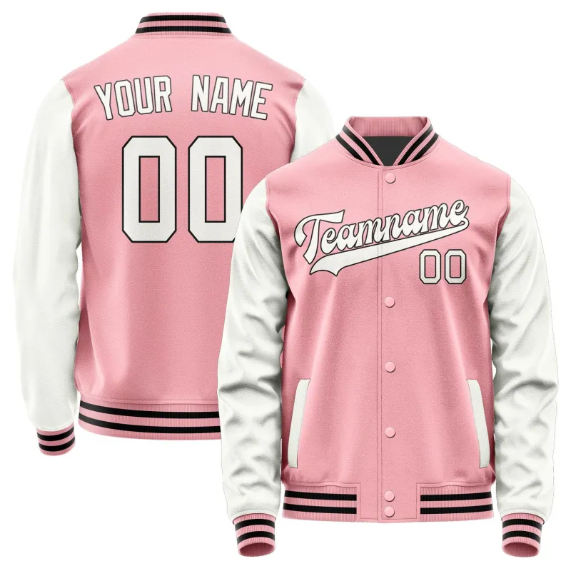 Custom Light Pink White Jacket sold by Tailorly