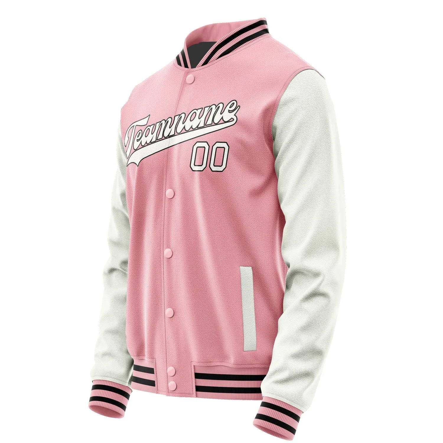 Custom Light Pink White Jacket sold by Tailorly product image thumbnail 2