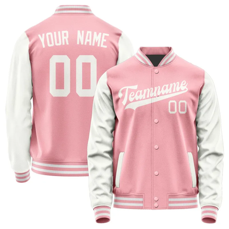 Custom Light Pink White Jacket sold by Tailorly