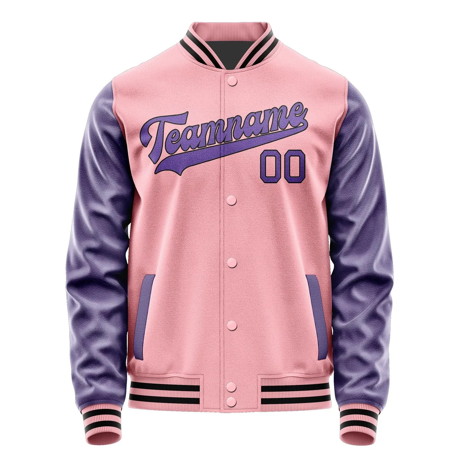Custom Light Pink Light Purple Jacket sold by Tailorly product image thumbnail 4
