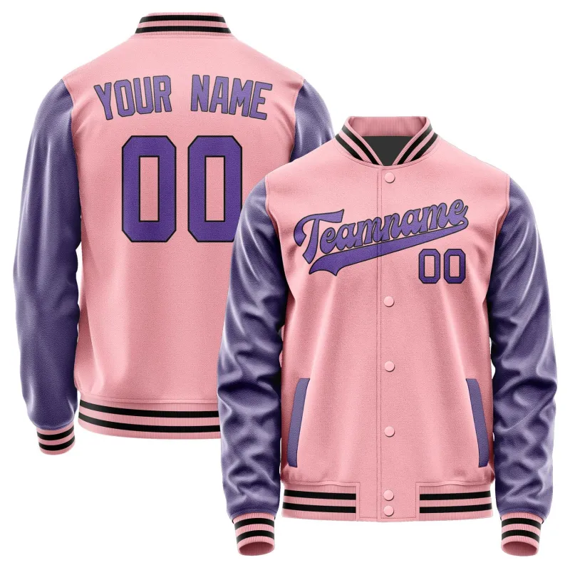 Custom Light Pink Light Purple Jacket sold by Tailorly