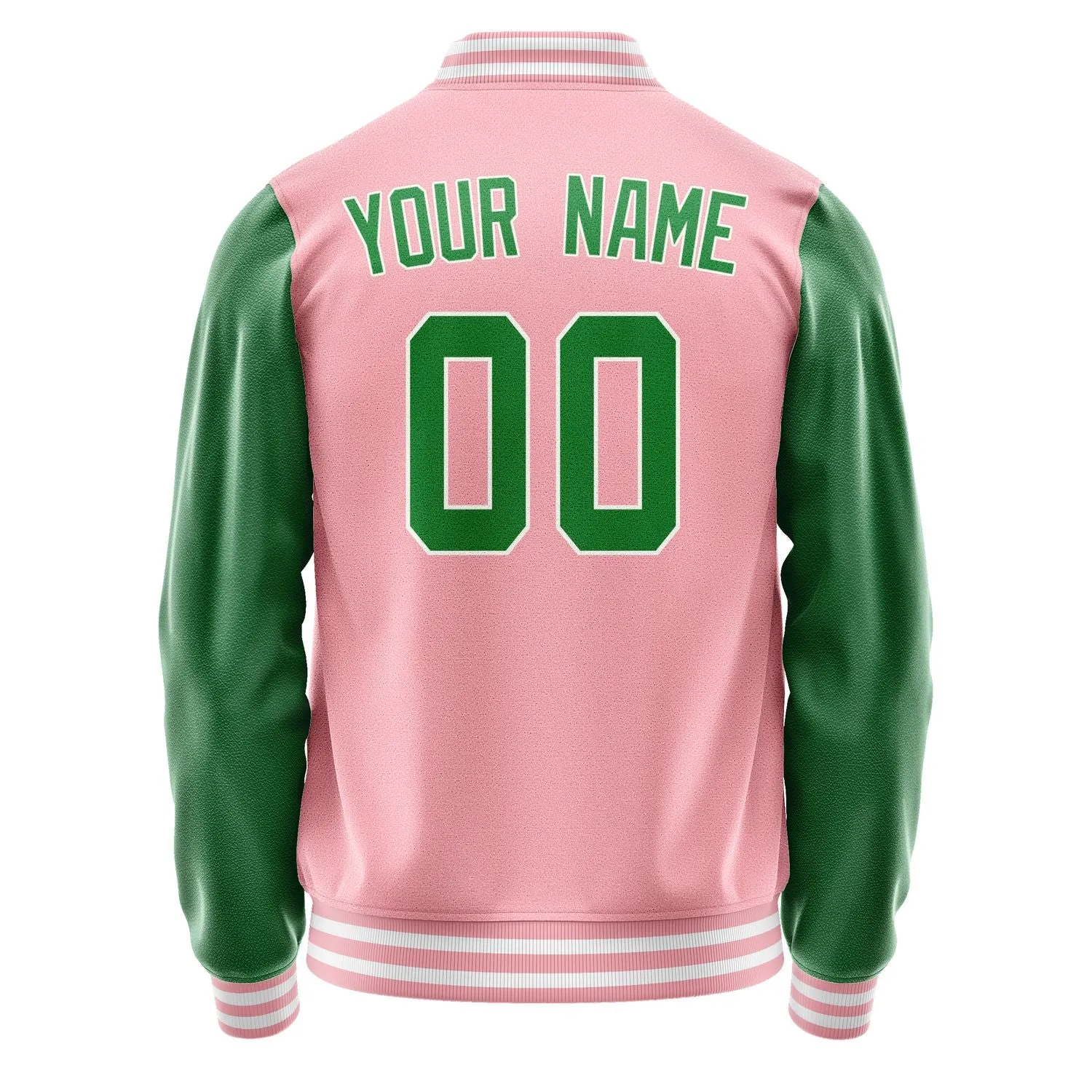 Custom Light Pink Emerald Green Jacket sold by Tailorly product image thumbnail 3