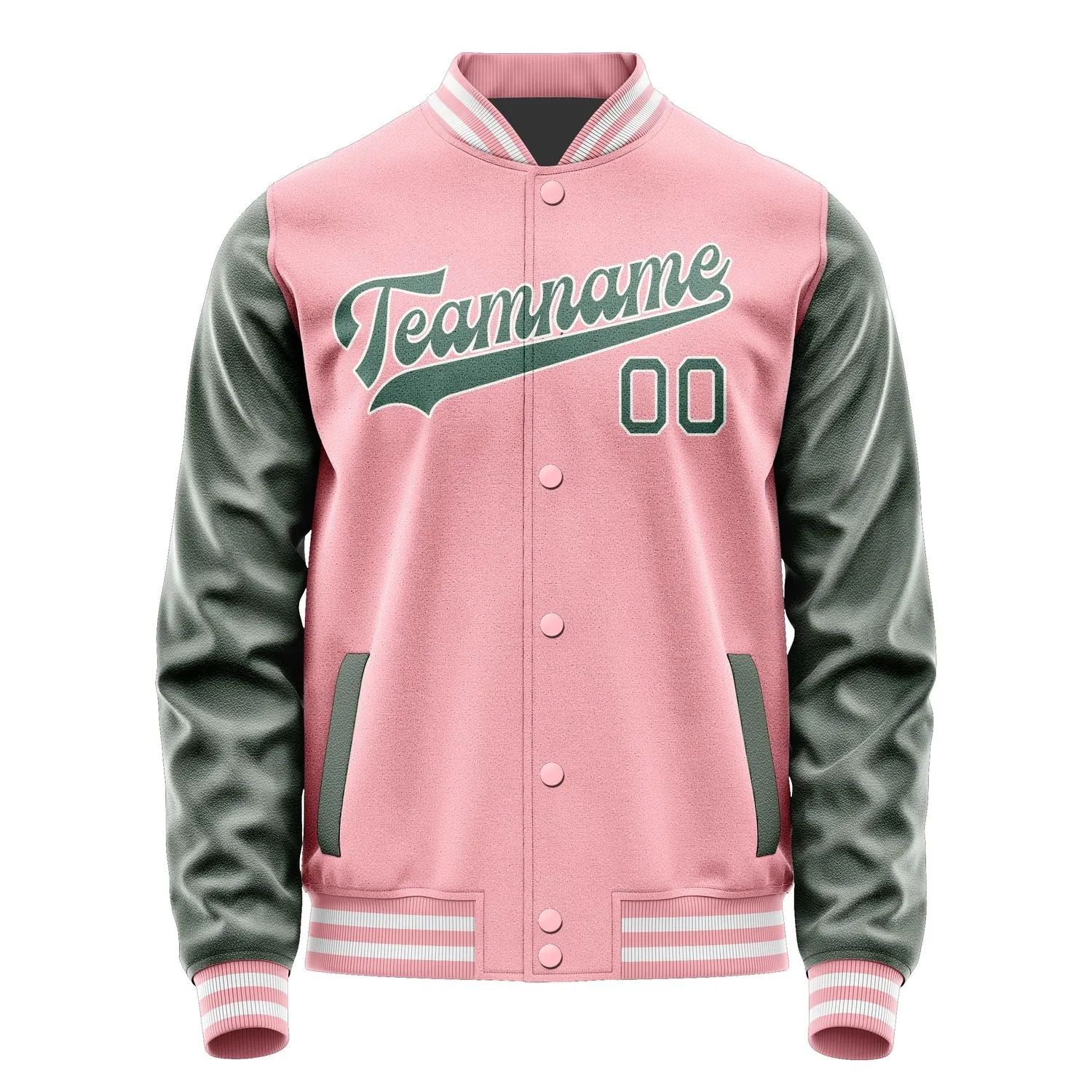 Custom Light Pink Blue Green Jacket sold by Tailorly product image thumbnail 4