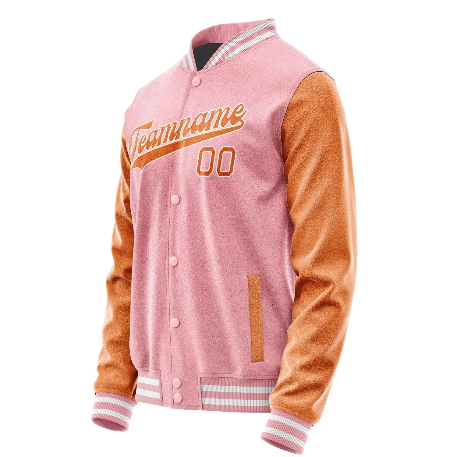 Custom Light Pink Orange Jacket sold by Tailorly product image thumbnail 2