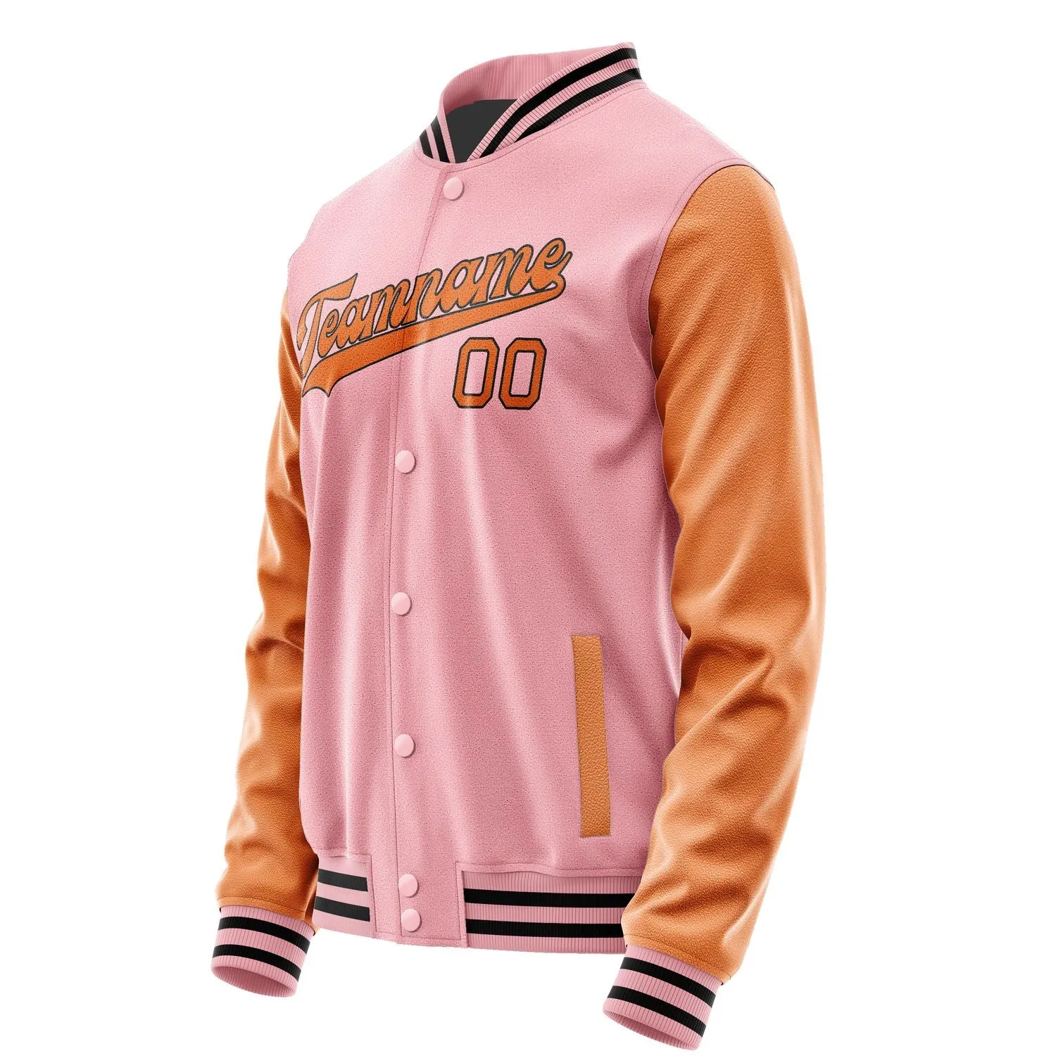 Custom Light Pink Orange Jacket sold by Tailorly product image thumbnail 2