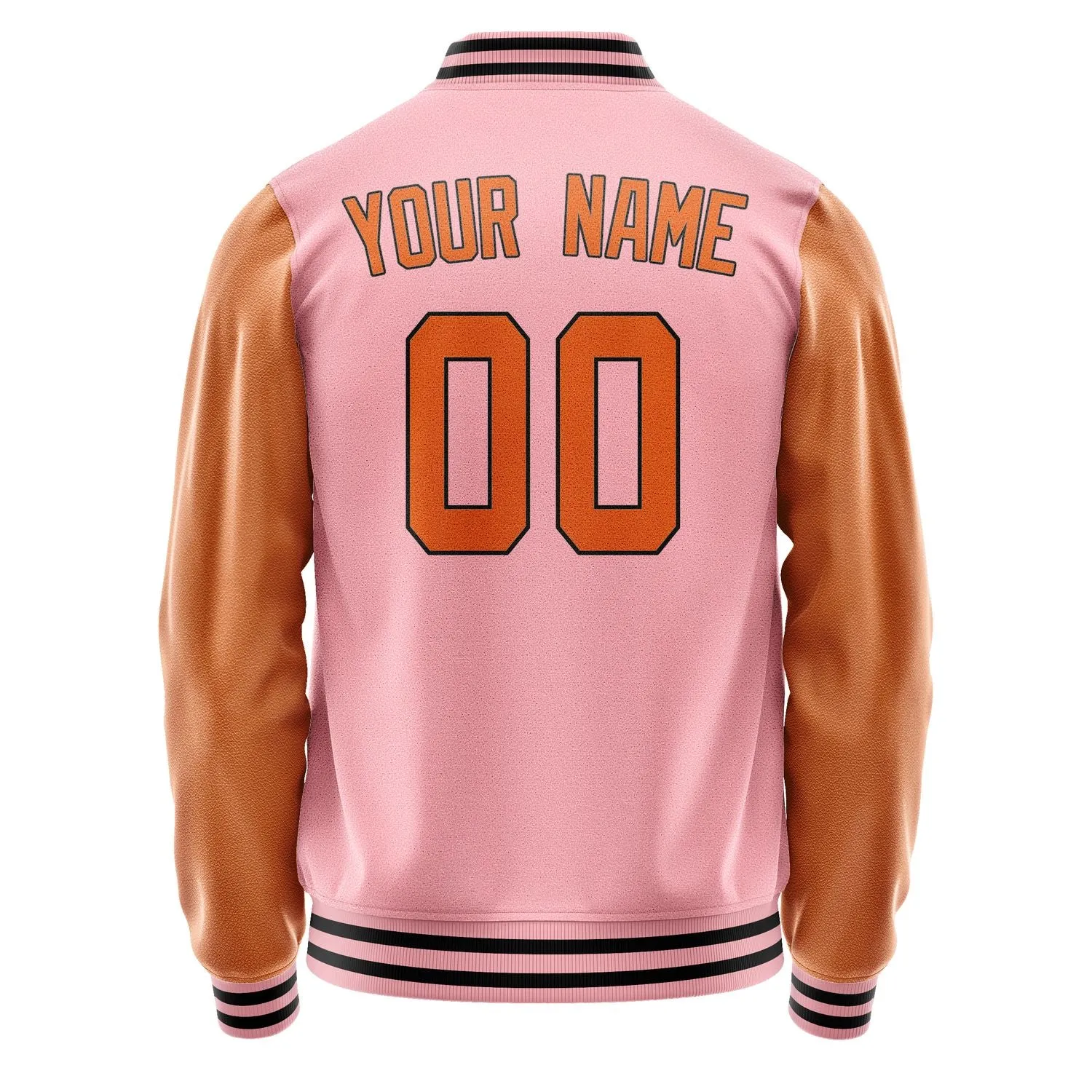 Custom Light Pink Orange Jacket sold by Tailorly product image thumbnail 3