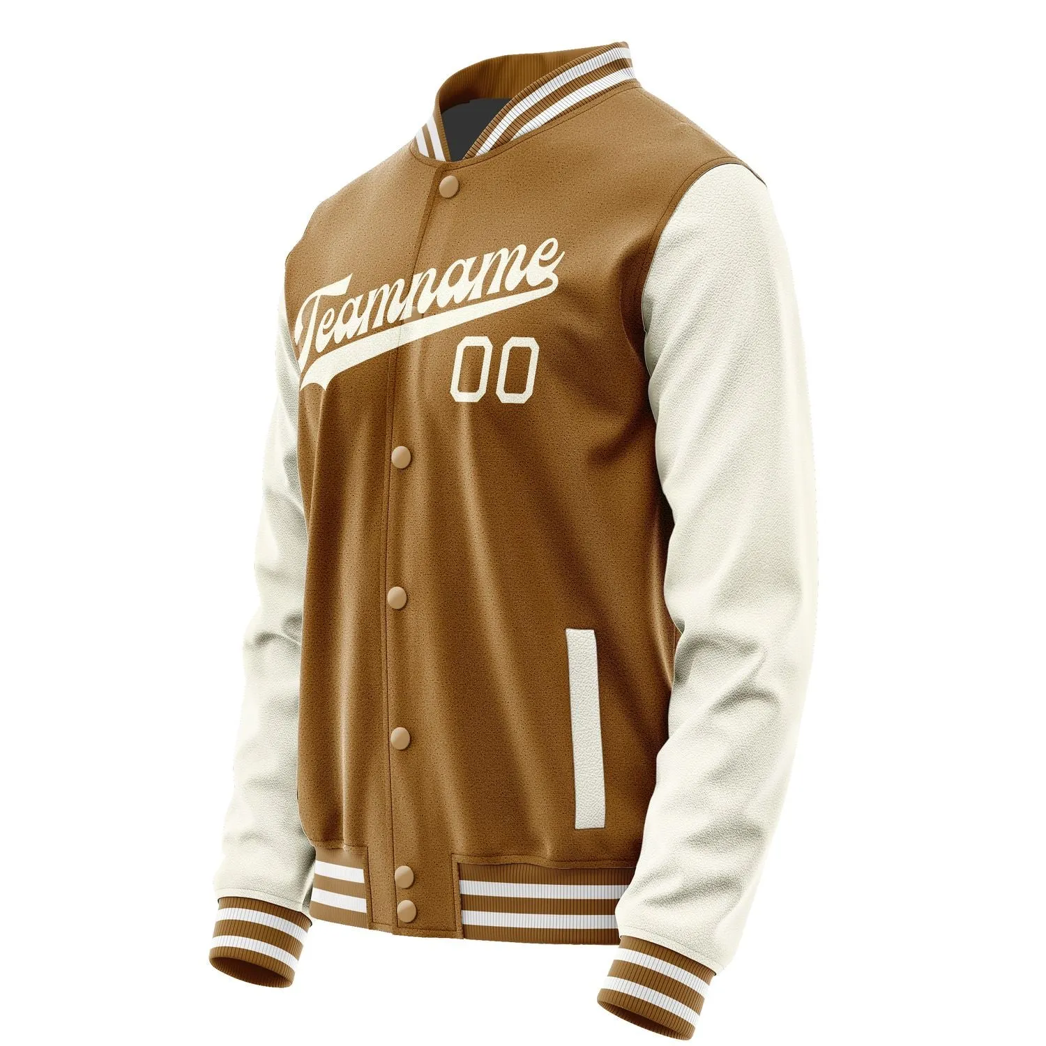 Custom Khaki Cream Jacket sold by Tailorly product image thumbnail 2