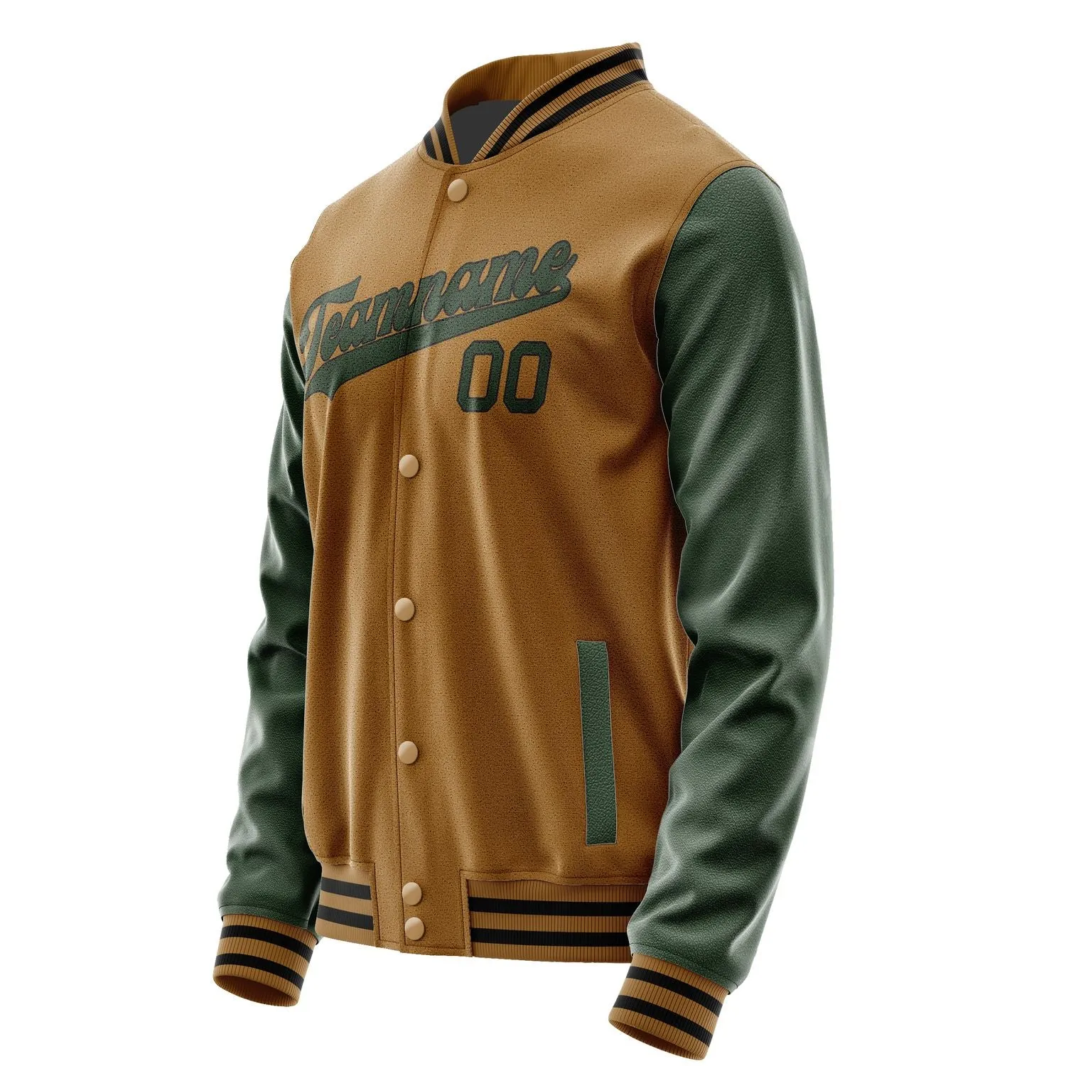 Custom Khaki Dark Green Jacket sold by Tailorly product image thumbnail 2