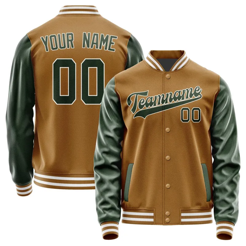 Custom Khaki Dark Green Jacket sold by Tailorly