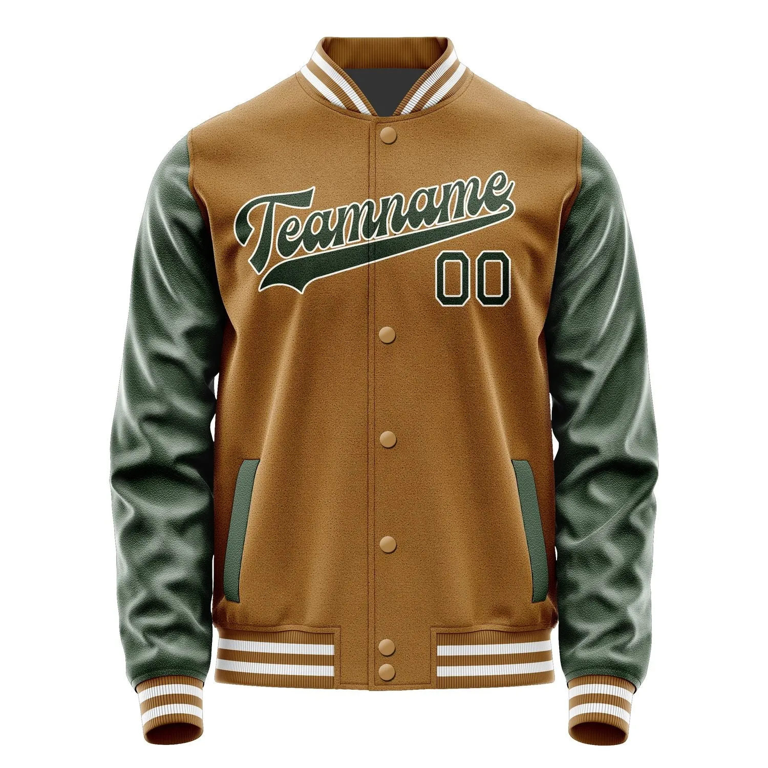 Custom Khaki Dark Green Jacket sold by Tailorly product image thumbnail 4