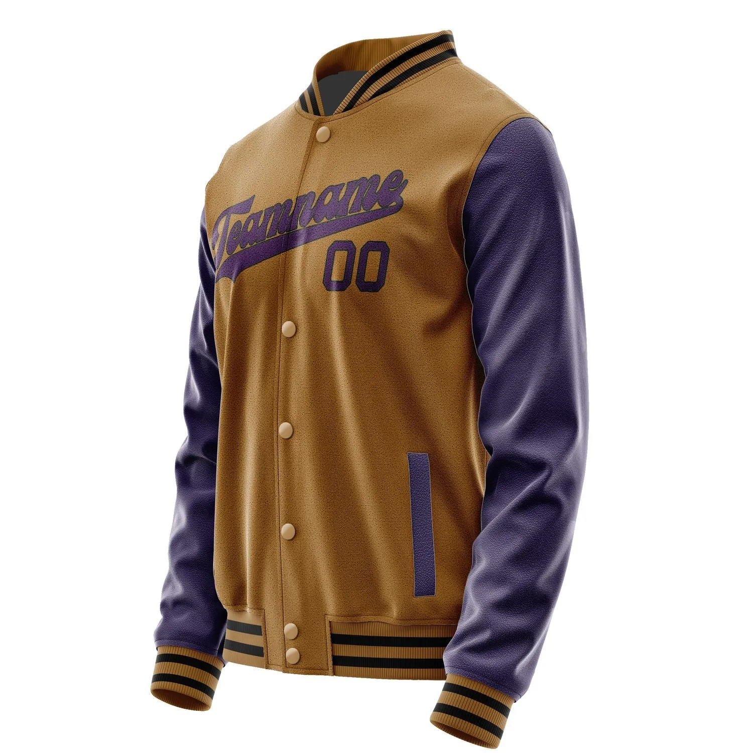 Custom Khaki Purple Jacket sold by Tailorly product image thumbnail 2
