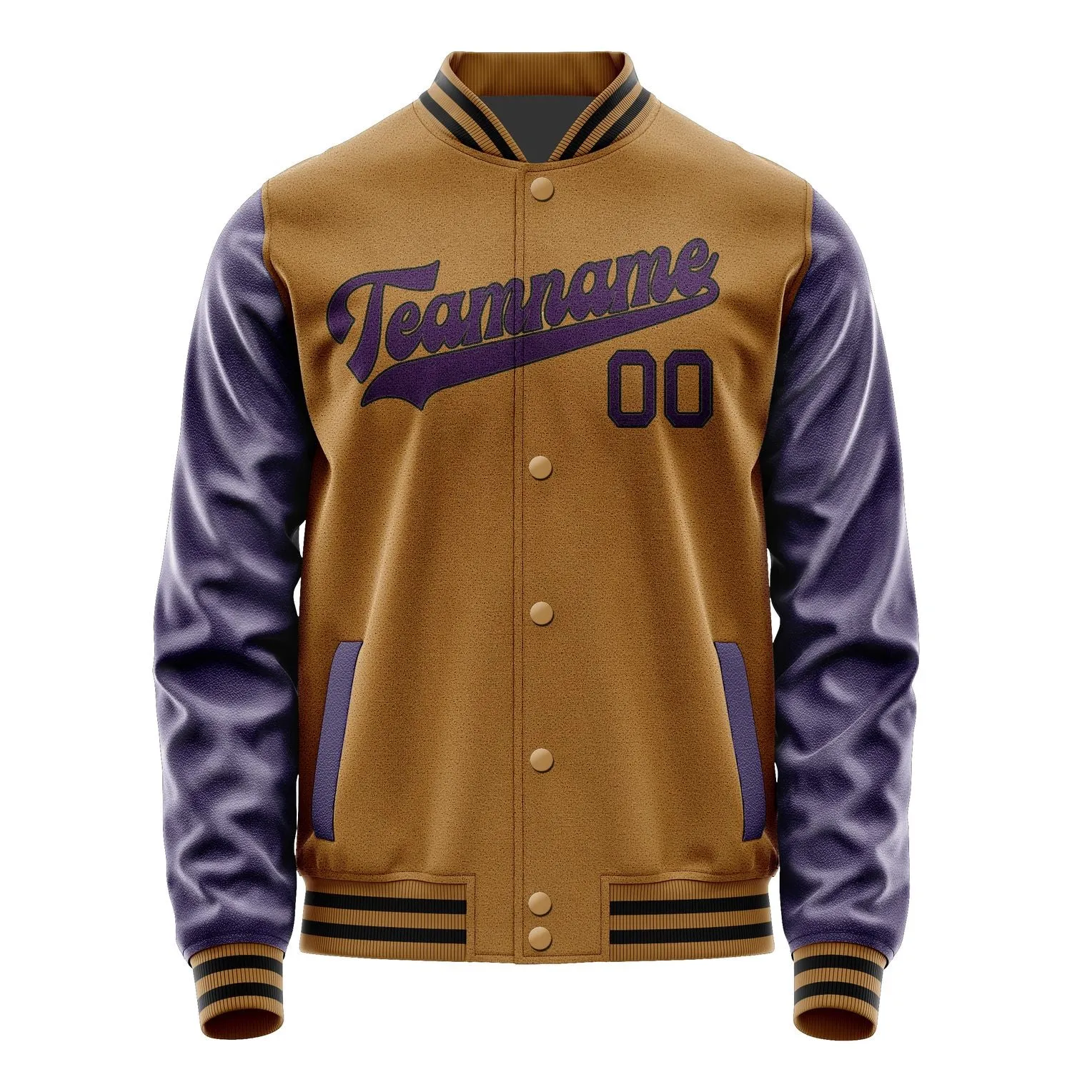 Custom Khaki Purple Jacket sold by Tailorly product image thumbnail 4
